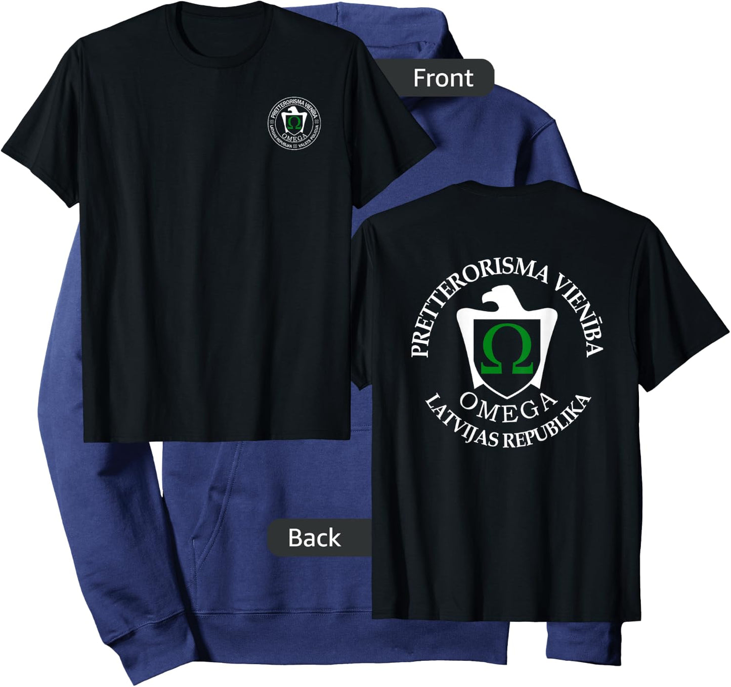 Omega Latvian Police Special Forces Swat Hoodie - Hoodie | Navy