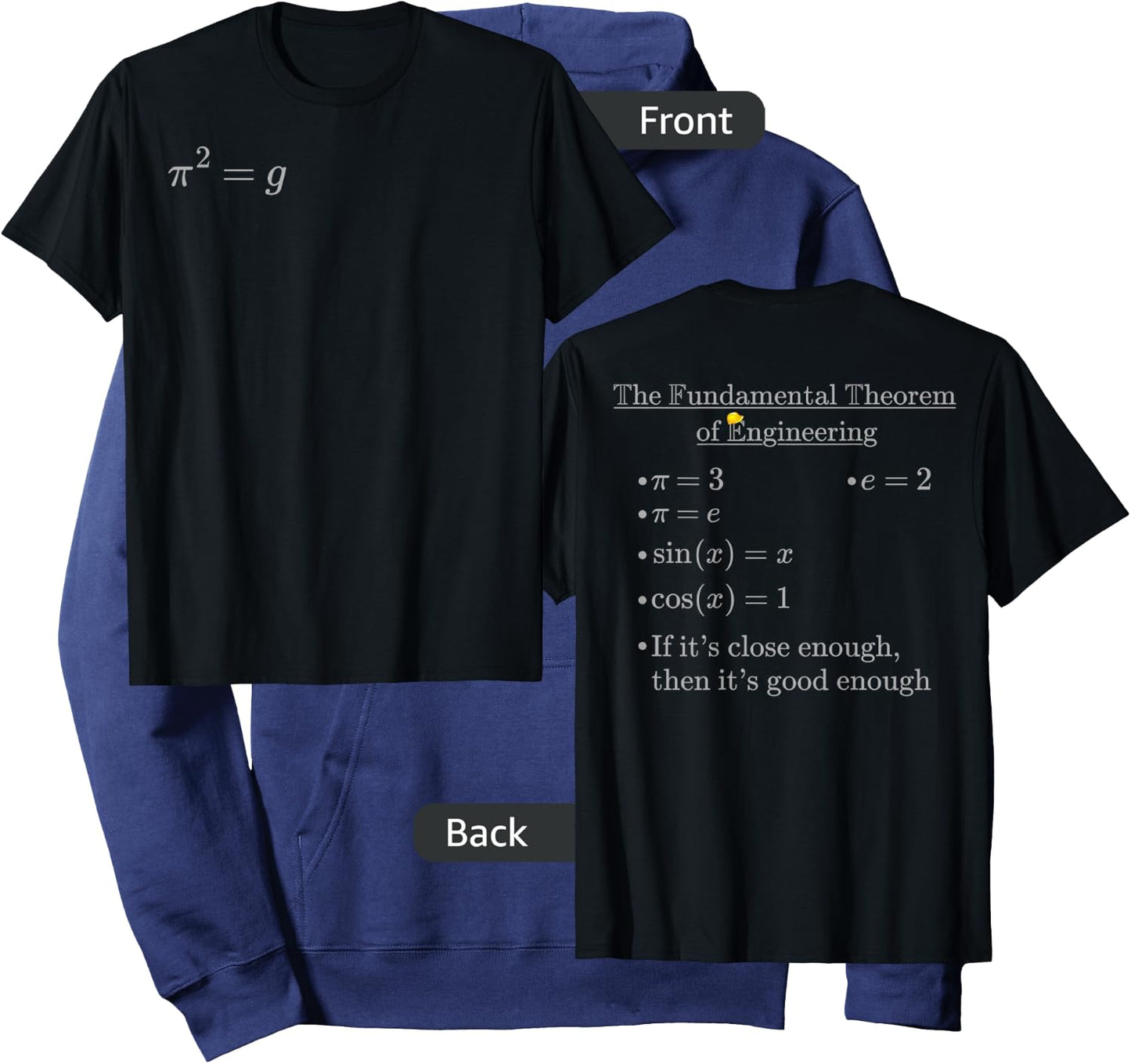 Fundamental Theorem of Engineering 2 Hoodie - Hoodie | Navy
