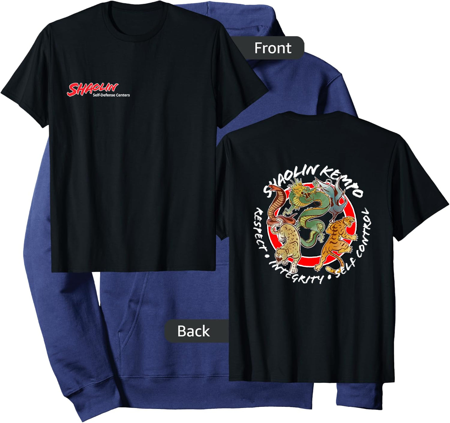 Shaolin Animals Hoodie - Hoodie | Navy