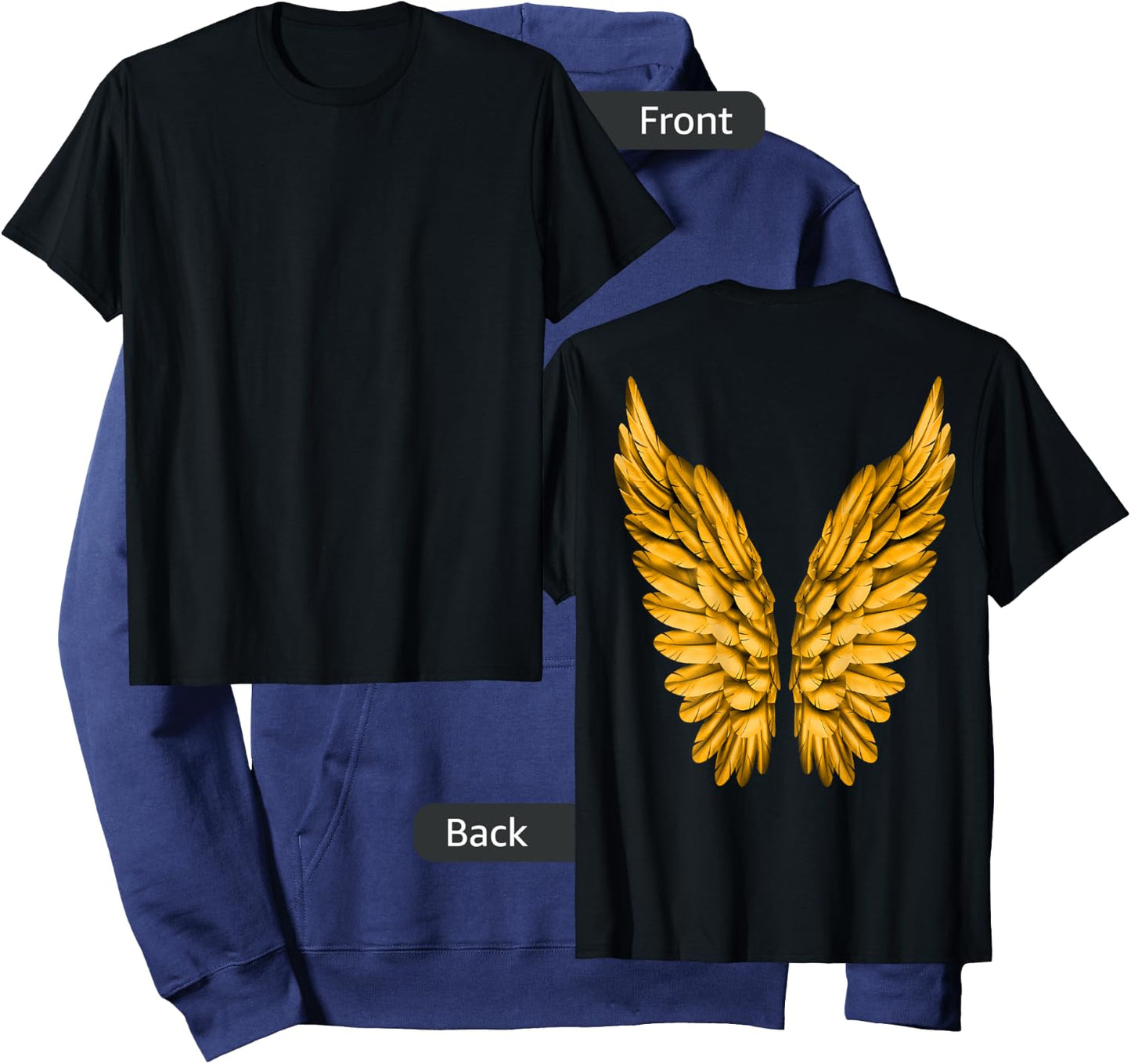 Angel Wings Freedom Guardian & Women Angel Hoodie - Hoodie | Navy