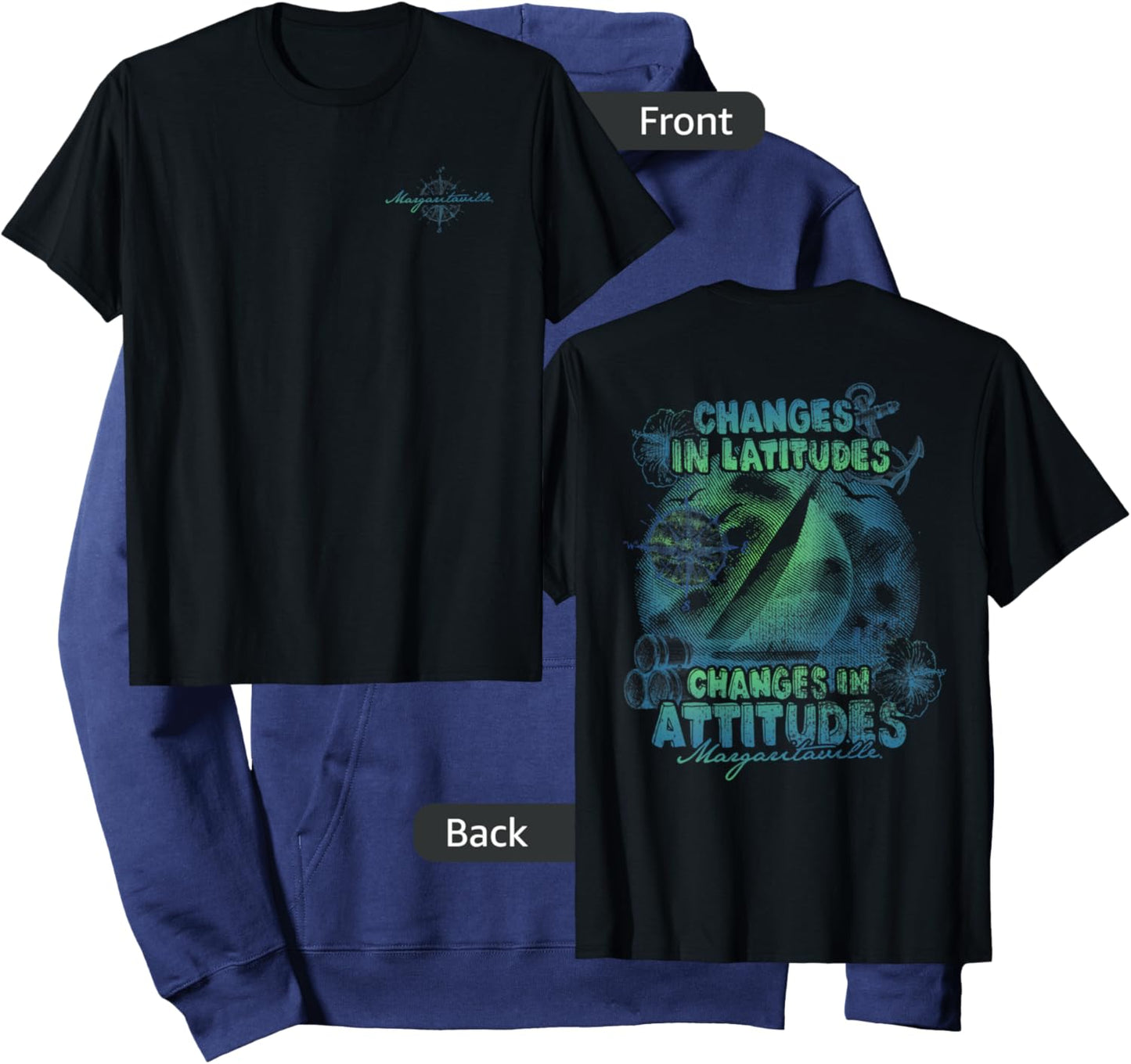 Changes in Latitudes, Changes in Attitudes Hoodie - Hoodie | Navy