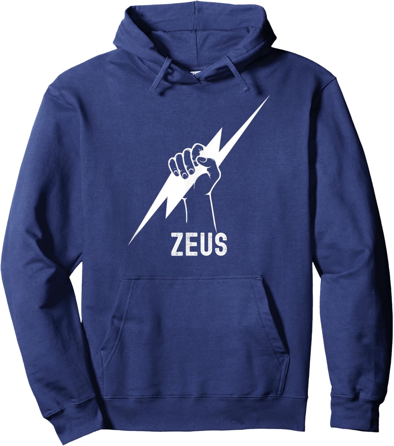 Zeus Lightning Bolt Hoodie - Hoodie | Navy