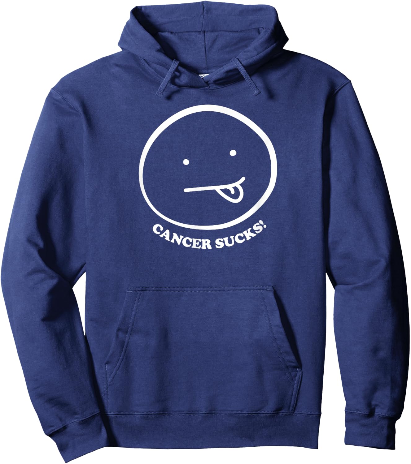 Krebs ist zum Kochzen! Tongue out for cancer Hoodie - Hoodie | Navy