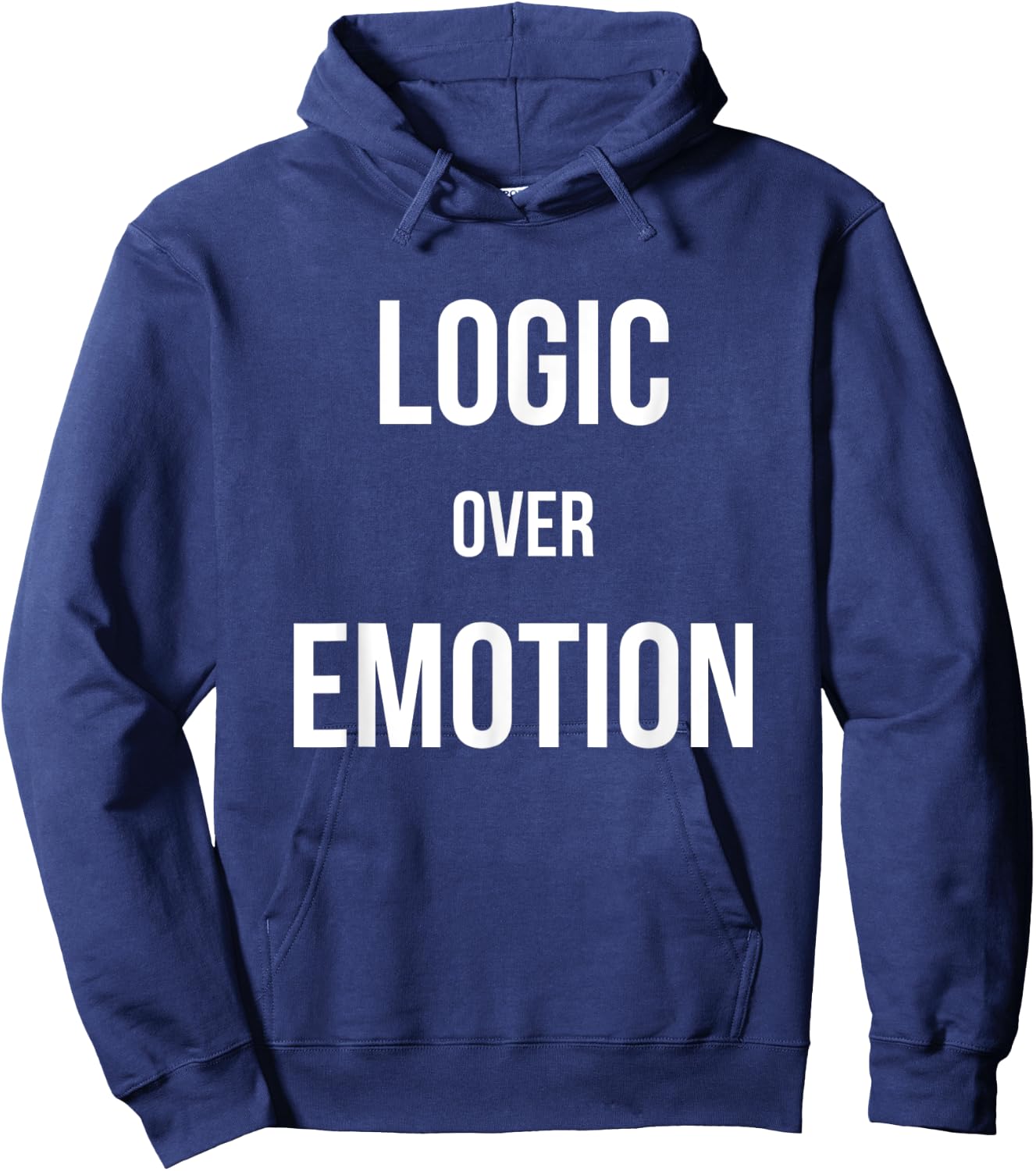 Logic Over Emotion Hoodie - Hoodie | Navy