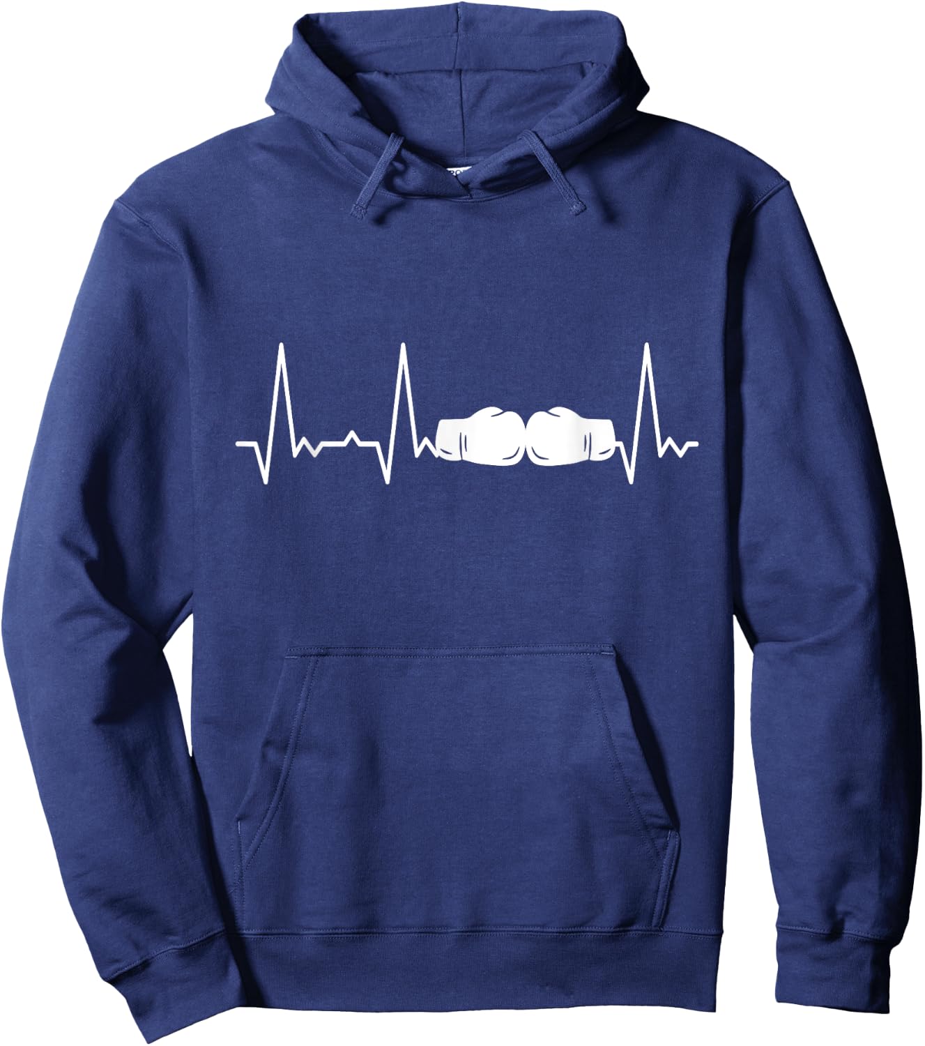 Heartbeat Boxing Hoodie - Hoodie | Navy