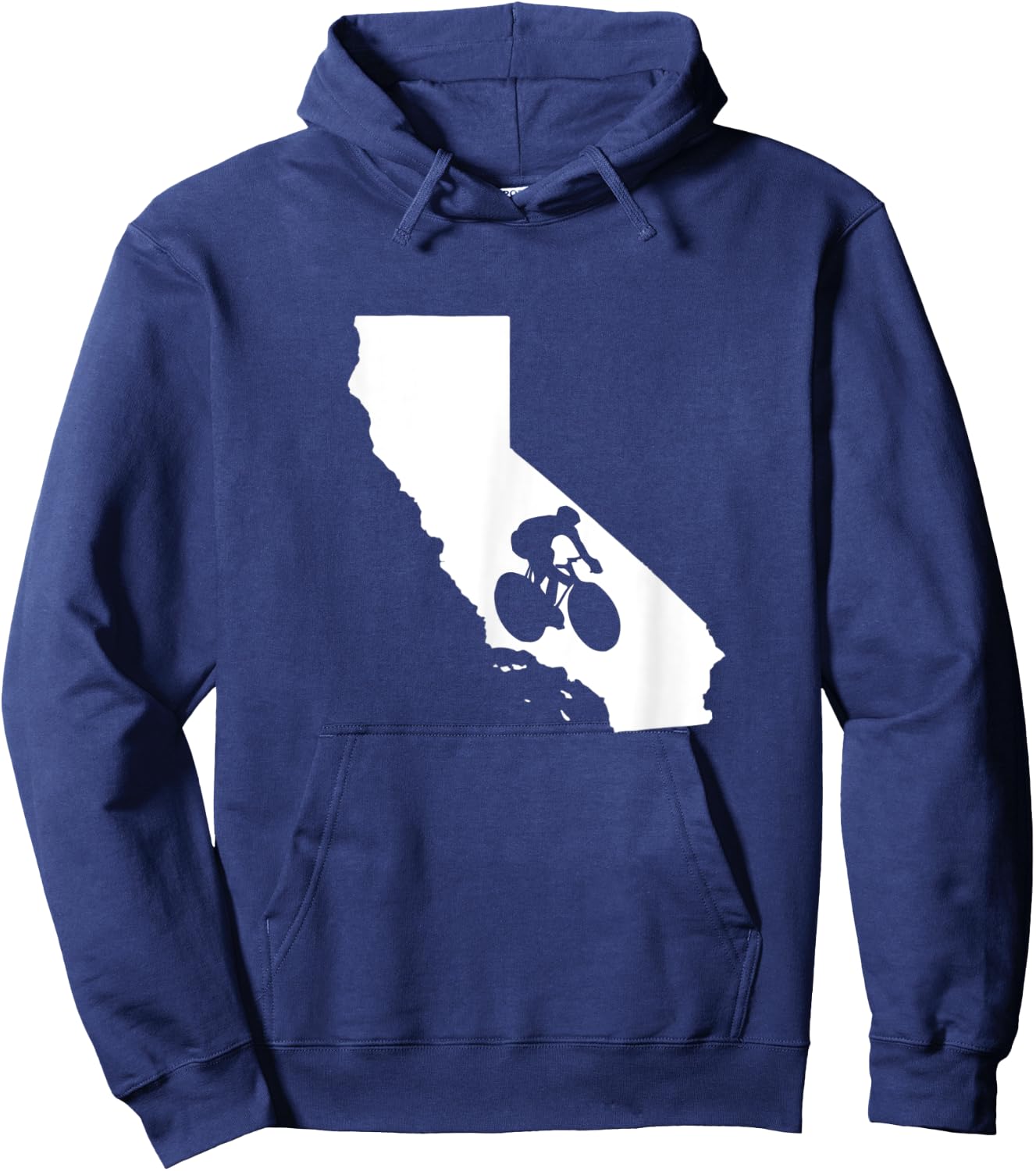 California State Biking Biker Bicycle Bicyclist Hoodie - Hoodie | Navy