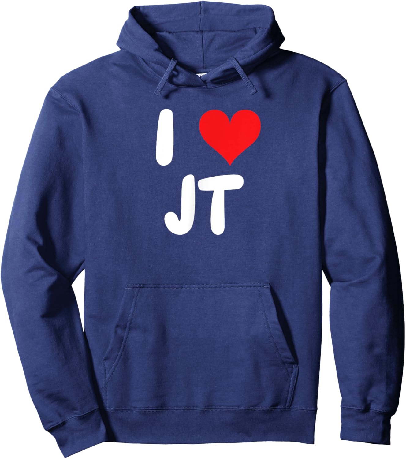 I Love JT - Heart - Name Hoodie - Hoodie | Navy