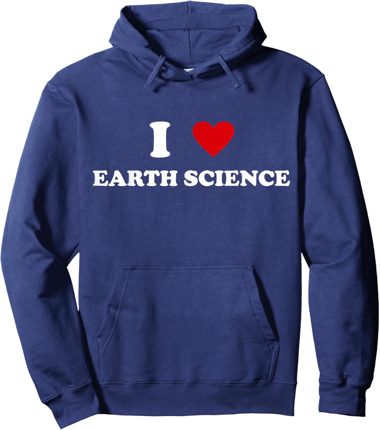 I Heart Teacher - Funny I Love Earth Science Hoodie - Hoodie | Navy