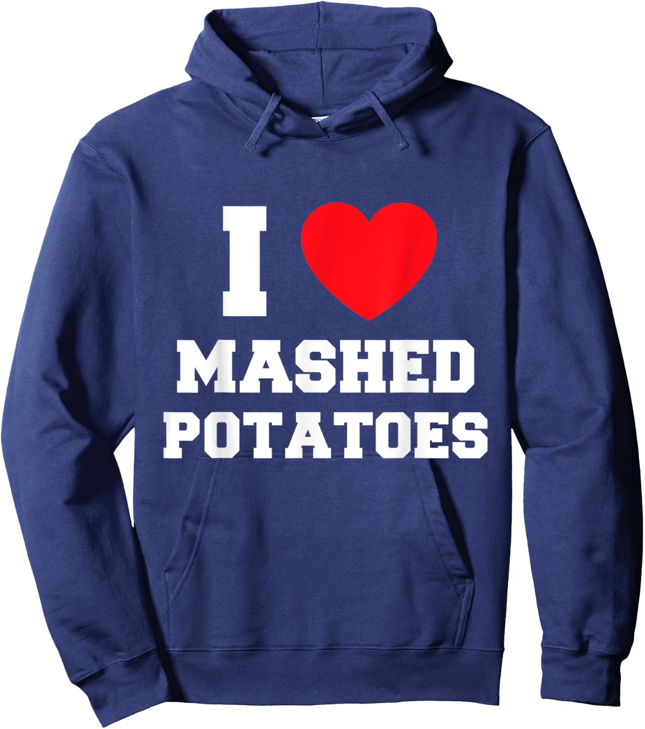 I Love Potato Mash Hoodie - Hoodie | Navy