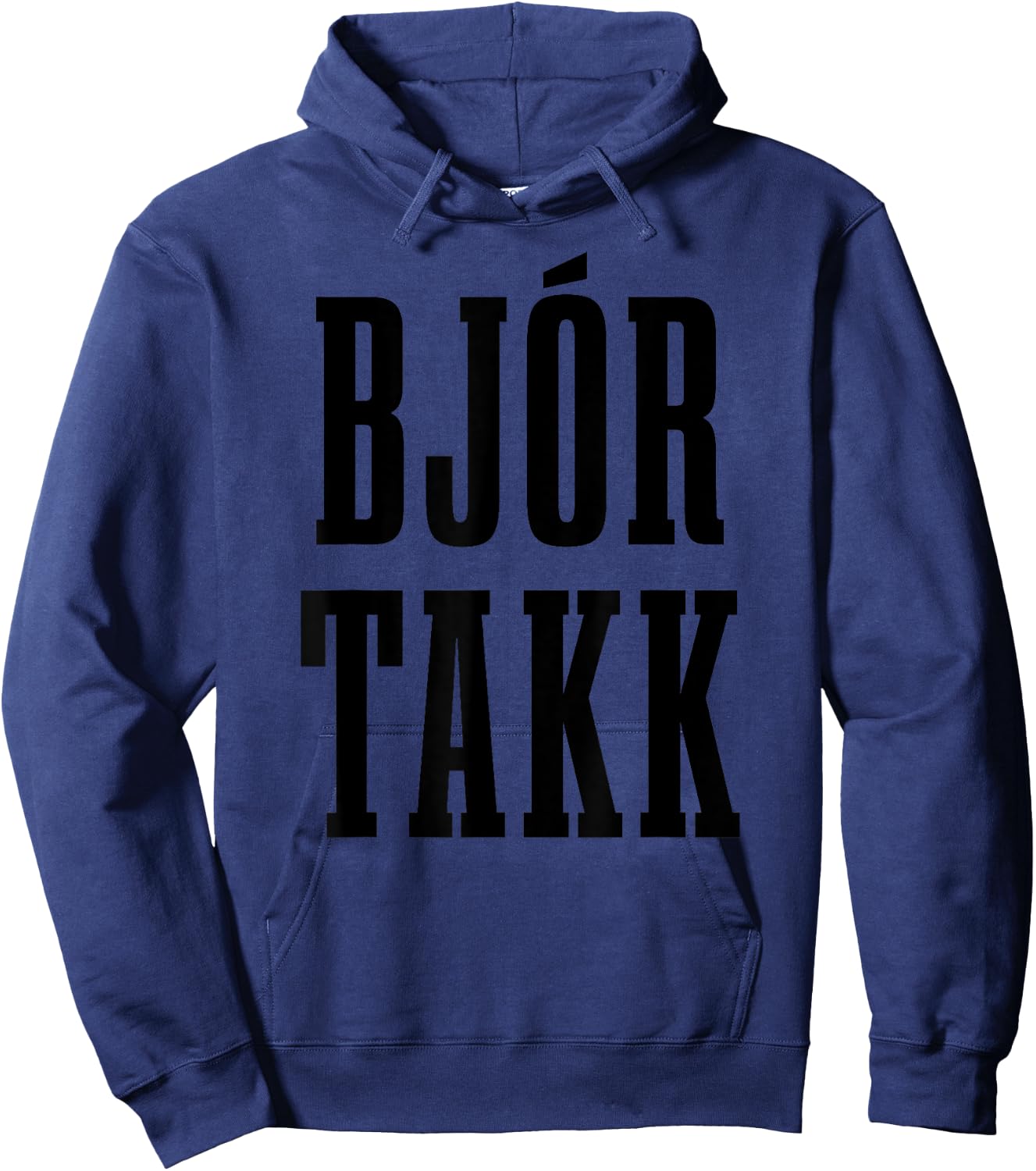 Beer Please In Icelandic Bjor Takk Iceland Hoodie - Hoodie | Navy