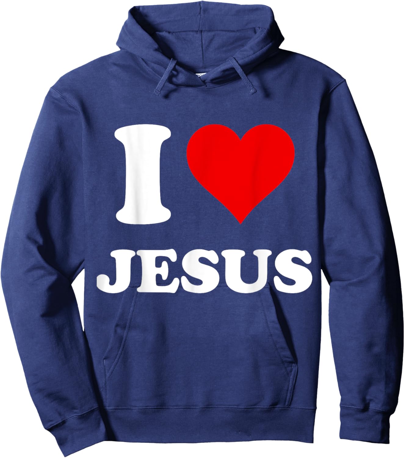 I Heart Jesus I Love Jesus Hoodie - Hoodie | Navy