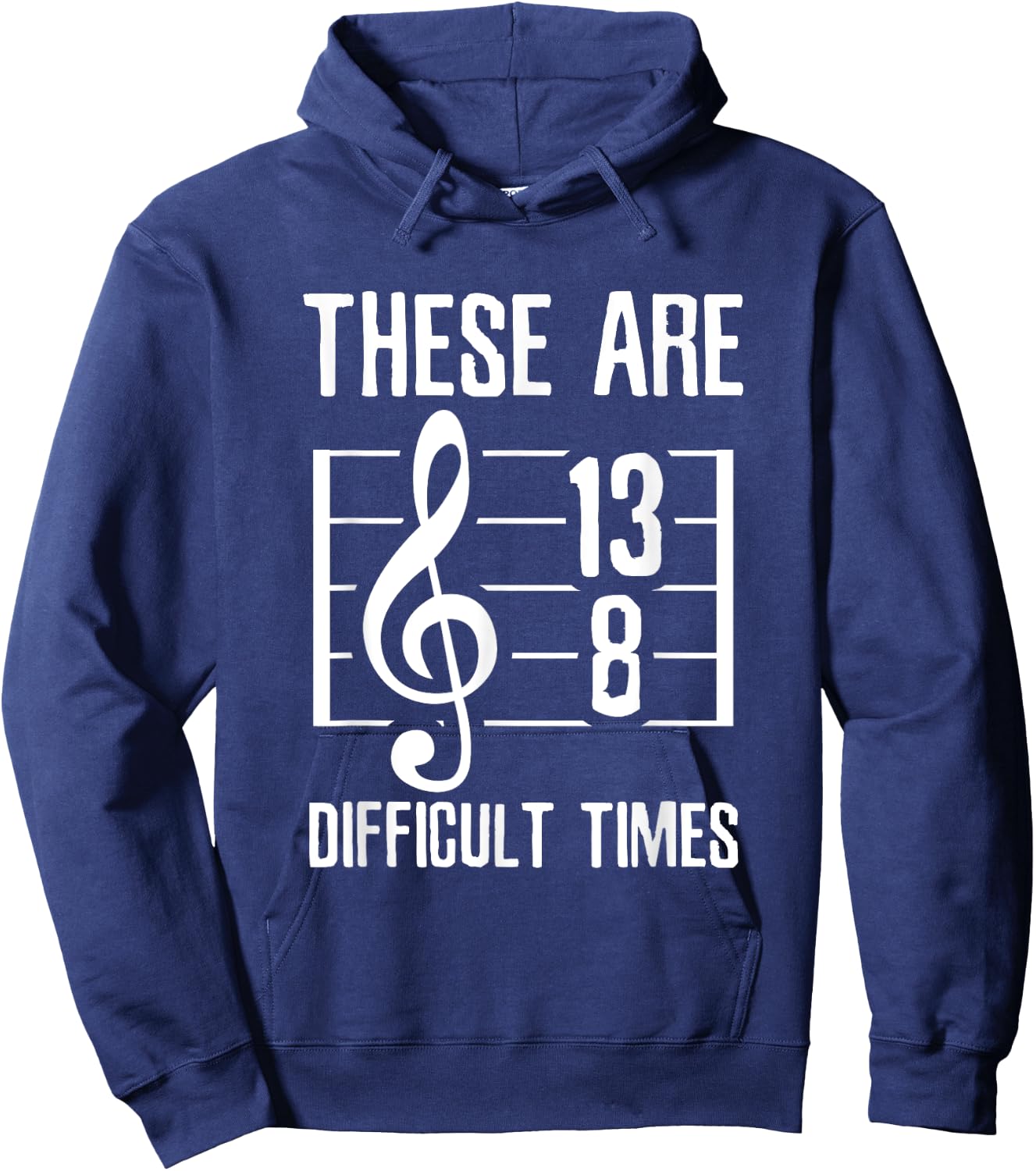 Sarcastic Music Sheet with notes Hoodie - Hoodie | Navy