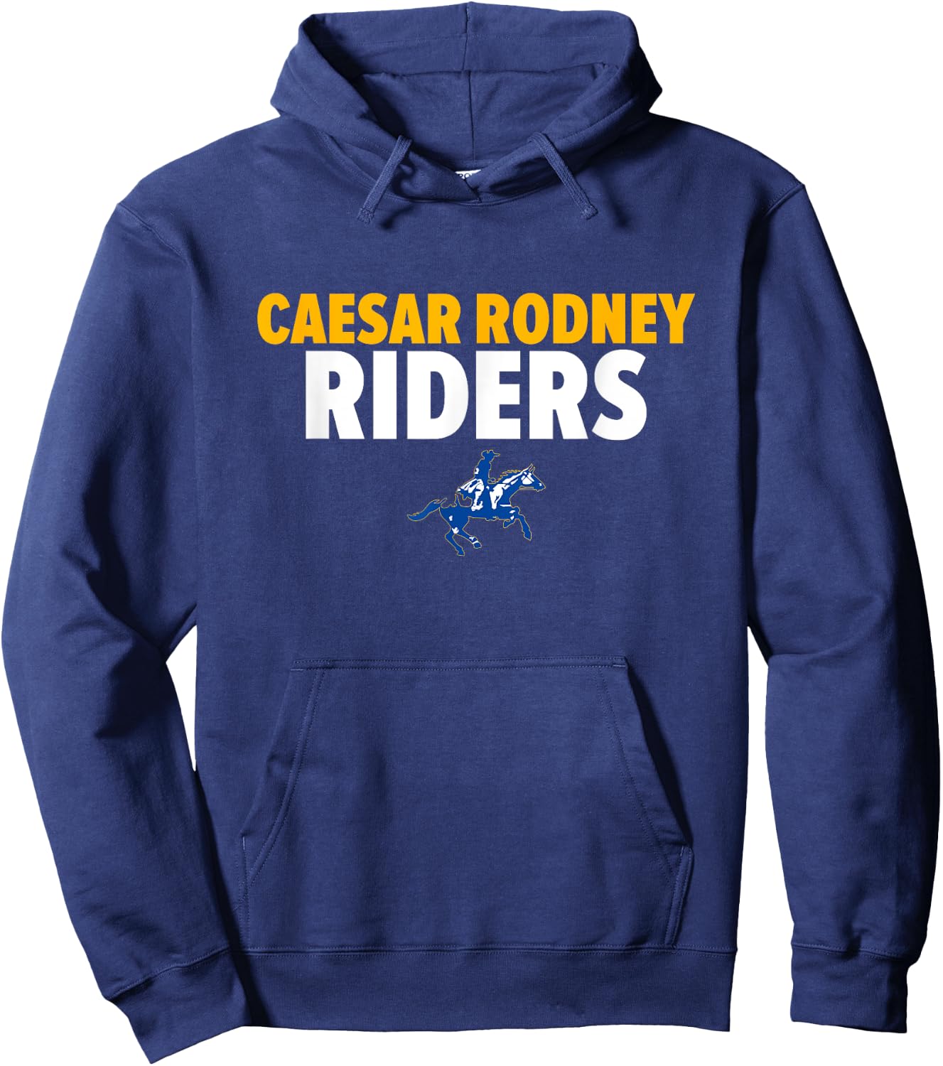 Caesar Rodney Riders Logo Bold HS Hoodie - Hoodie | Navy