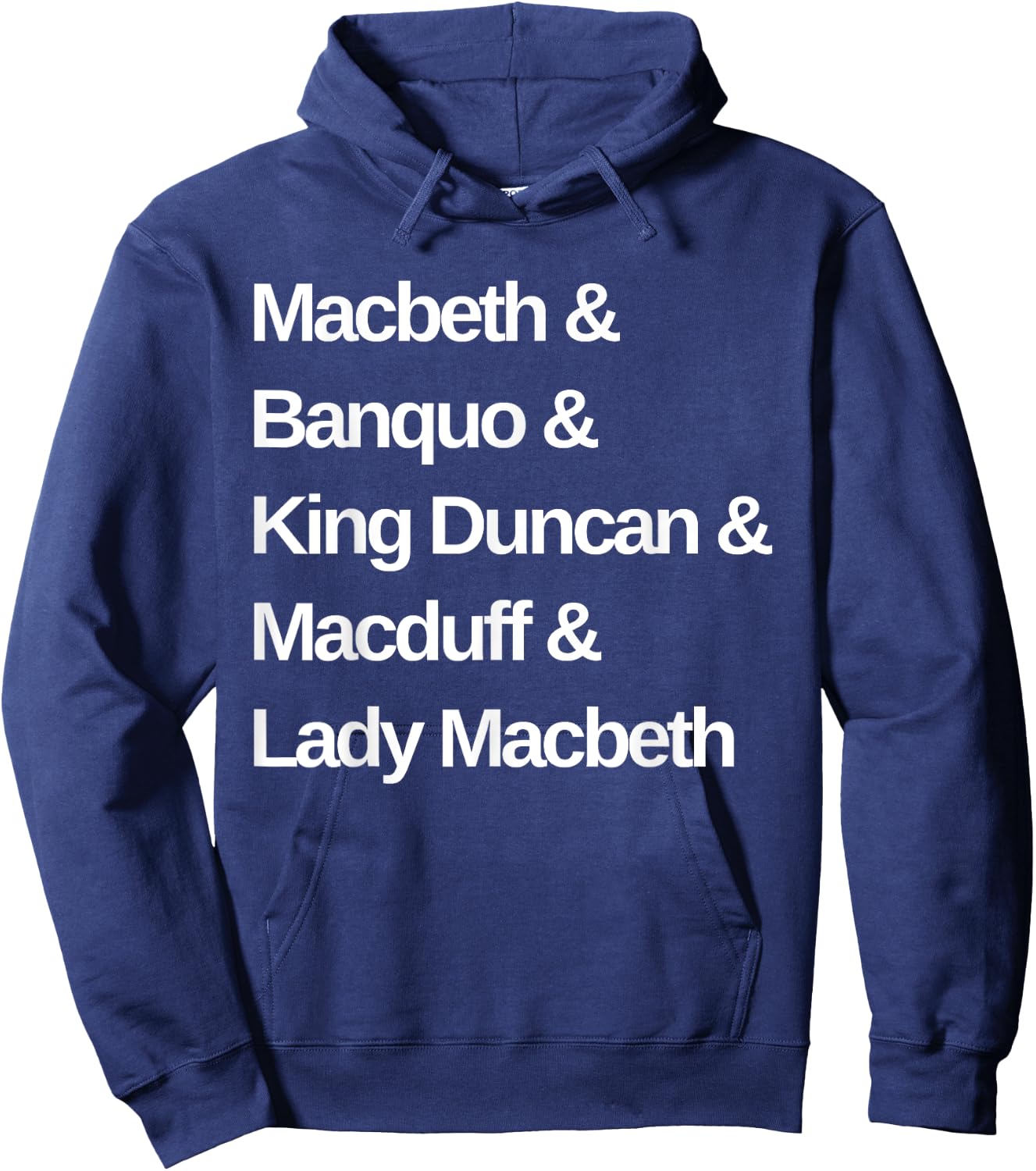 Macbeth Play Characters Shakespeare Hoodie - Hoodie | Navy