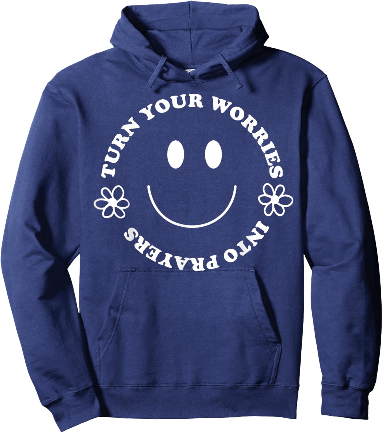 Turn Your Worries Into Prayers Hoodie - Hoodie | Navy