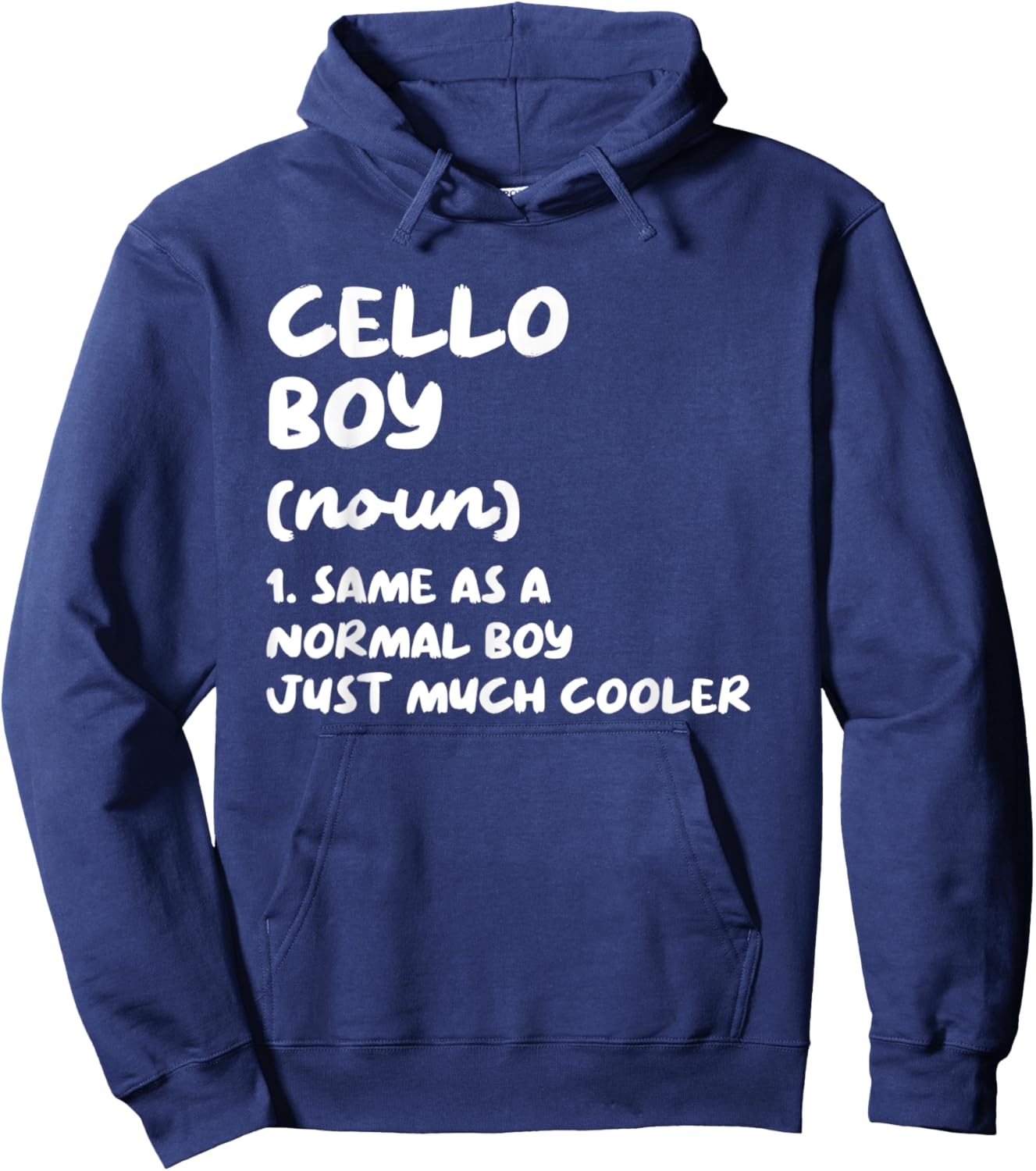 Cello Boy Definition Funny Musician Hoodie - Hoodie | Navy
