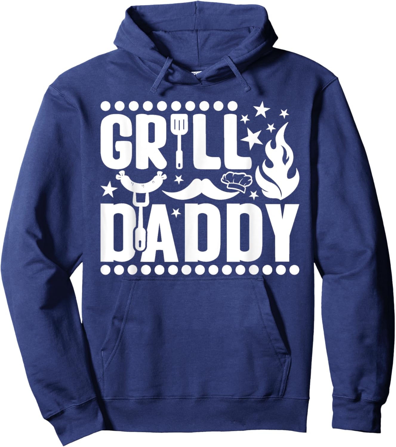 Barbecue Grill Daddy Master BBQ Smoker Chef Dad Hoodie - Hoodie | Navy
