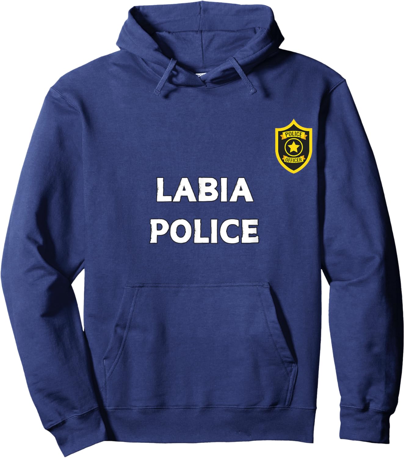 Fun Graphic-Labia Police Hoodie - Hoodie | Navy