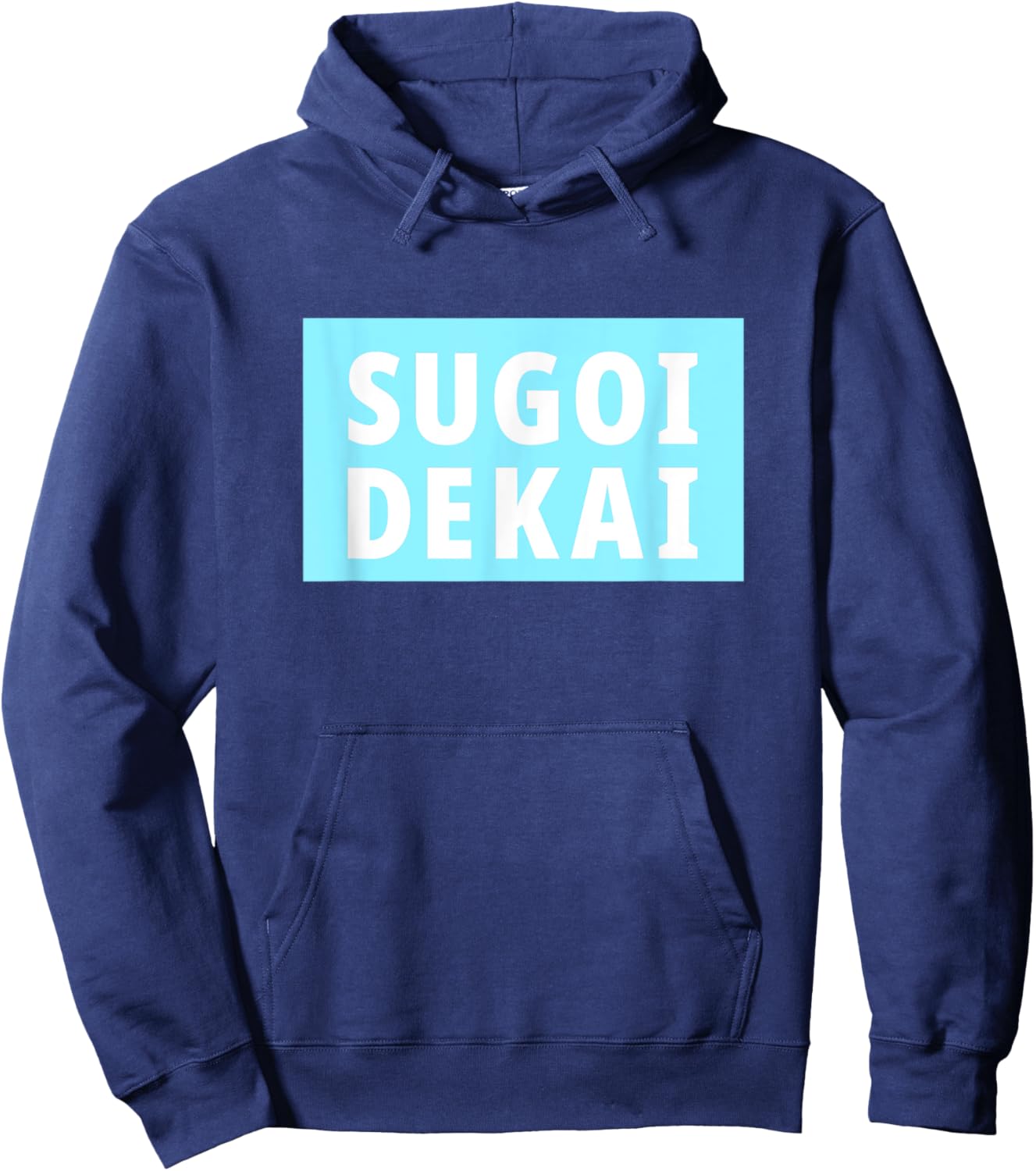 Sugoi Dekai Baby Blue Color Swap Anime Cosplay Hoodie - Hoodie | Navy