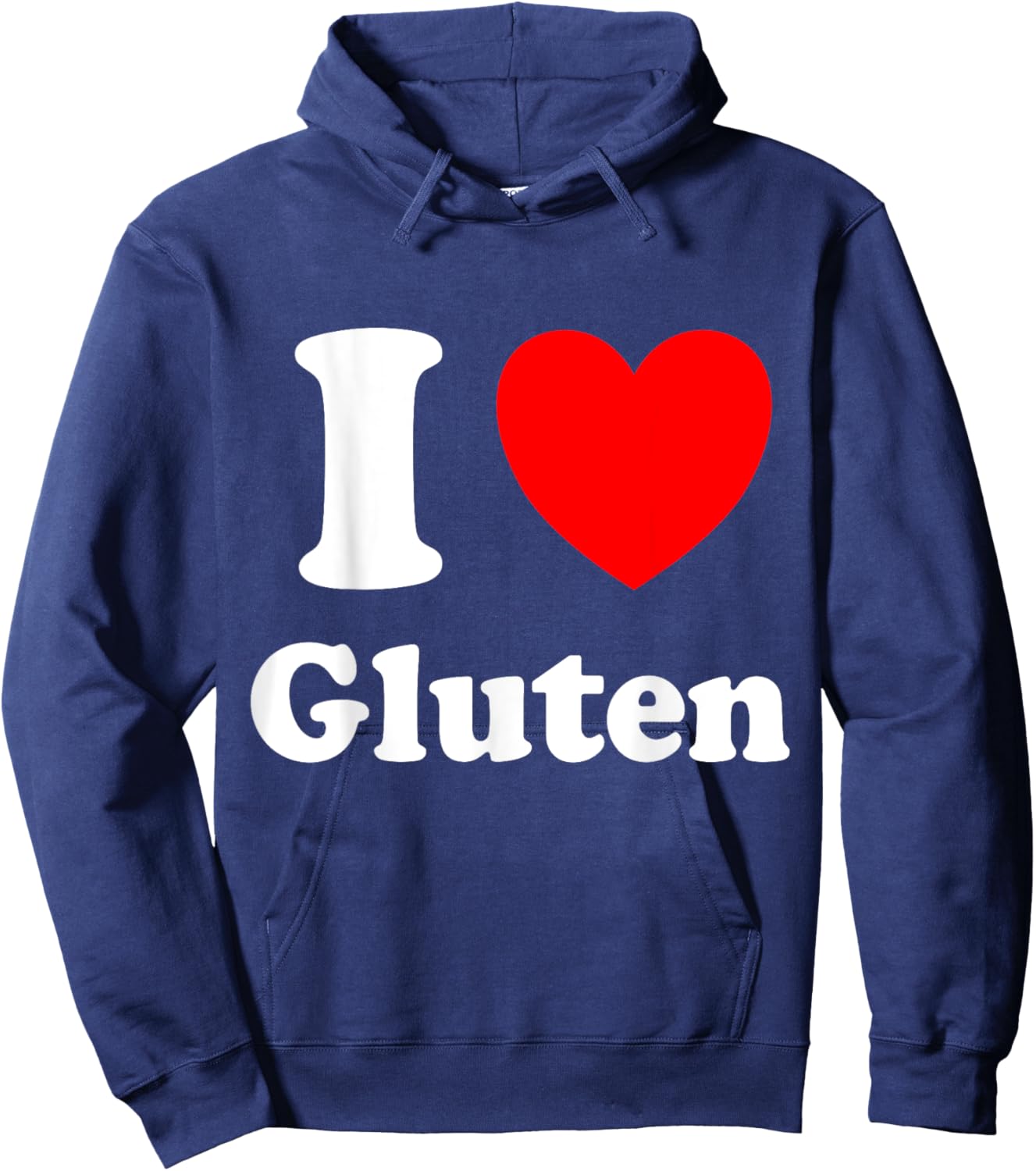 I Love Gluten Hoodie - Hoodie | Navy
