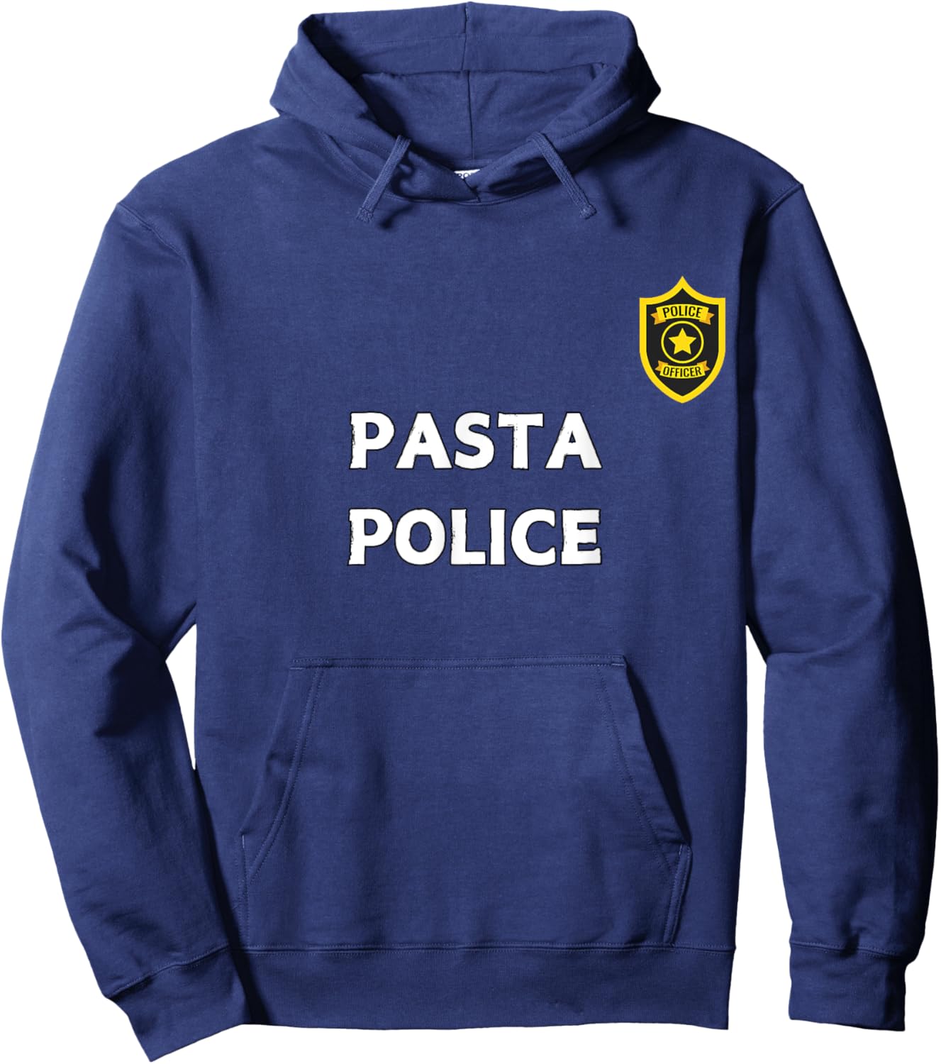 Fun Graphic-Pasta Police Hoodie - Hoodie | Navy