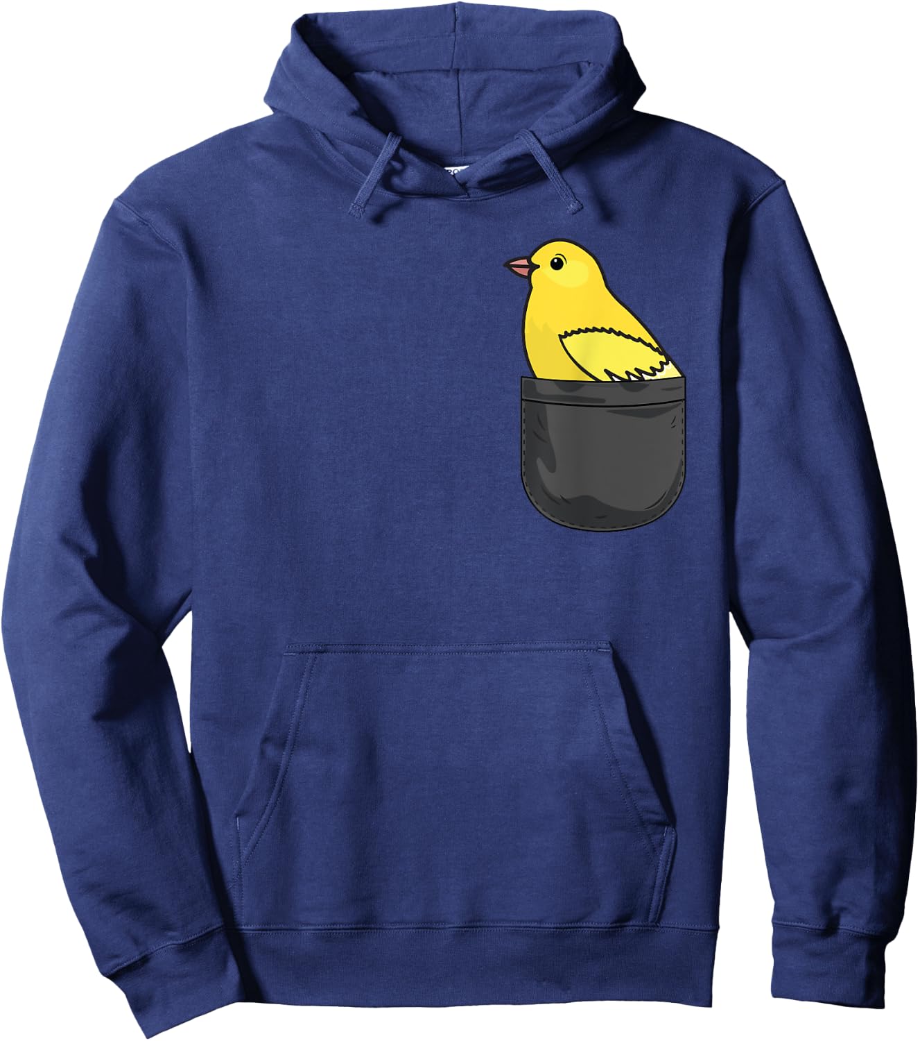 Canary in Pocket Funny Animal Lover Gift Hoodie - Hoodie | Navy