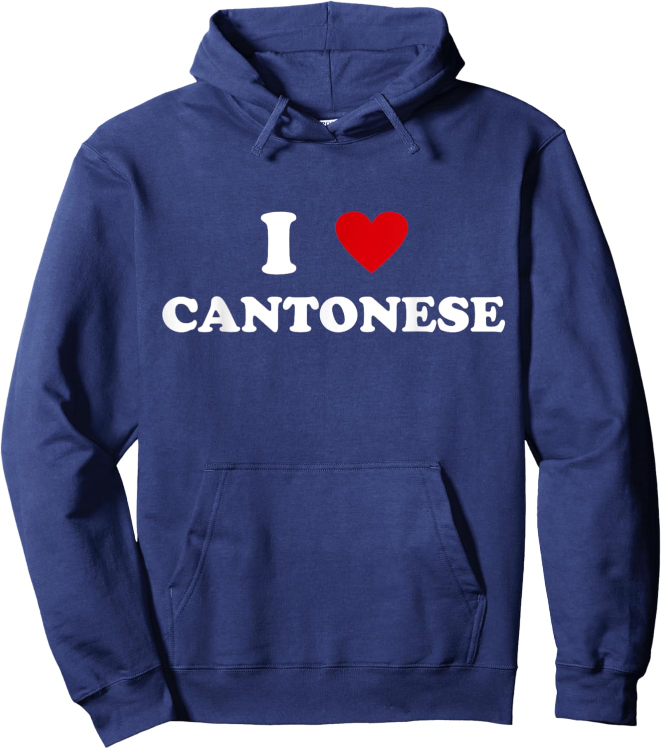 I Heart Teacher - Funny I Love Cantonese Women Hoodie - Hoodie | Navy