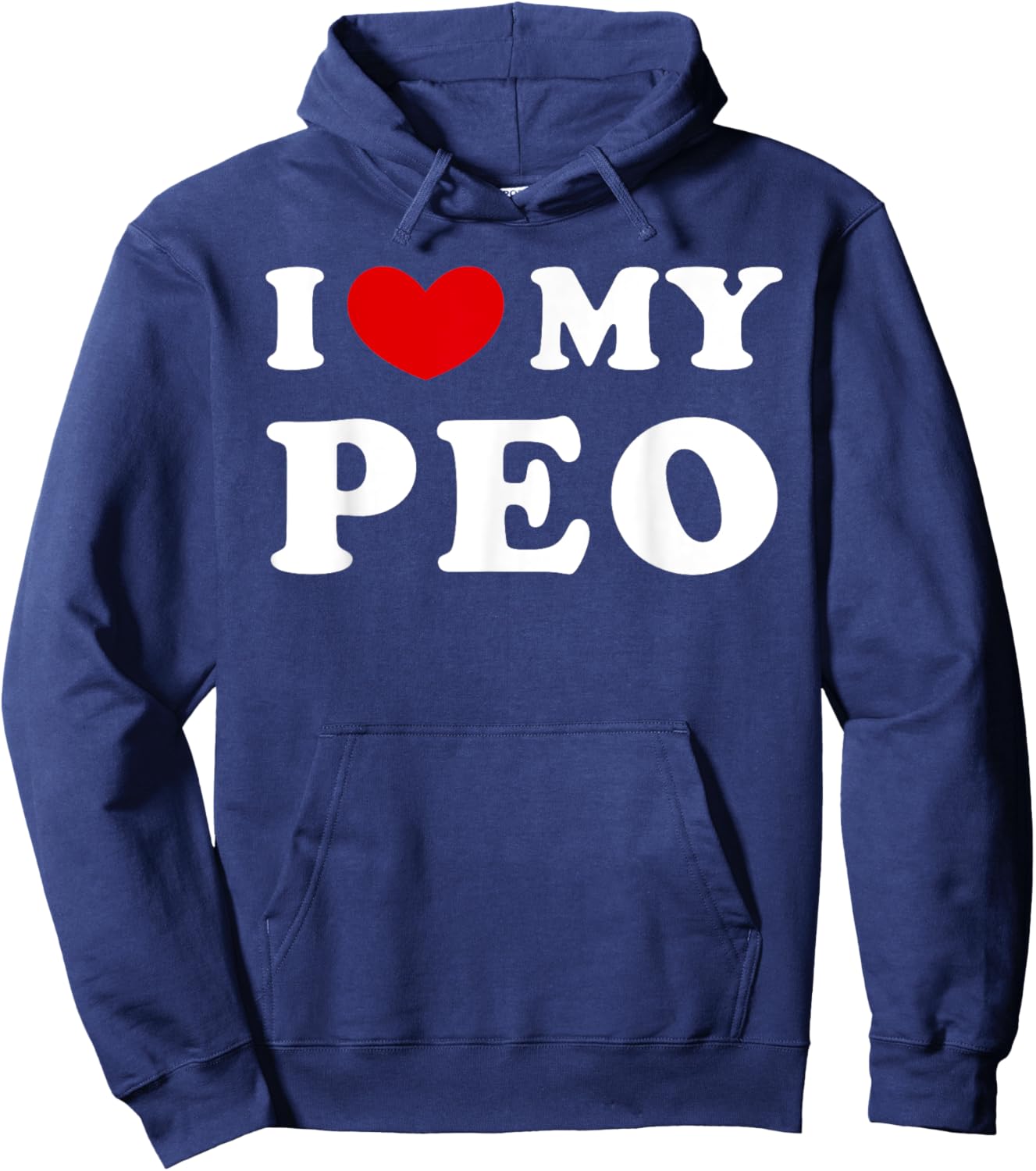 I Love My Peo, I Heart My Peo Hoodie - Hoodie | Navy