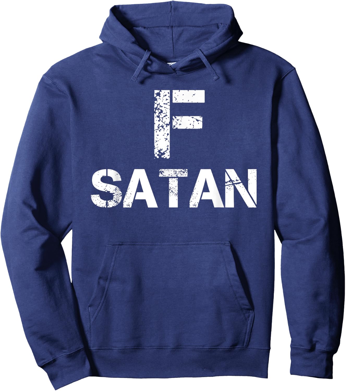 Satan F Satan! Swear Word Humor Hoodie - Hoodie | Navy