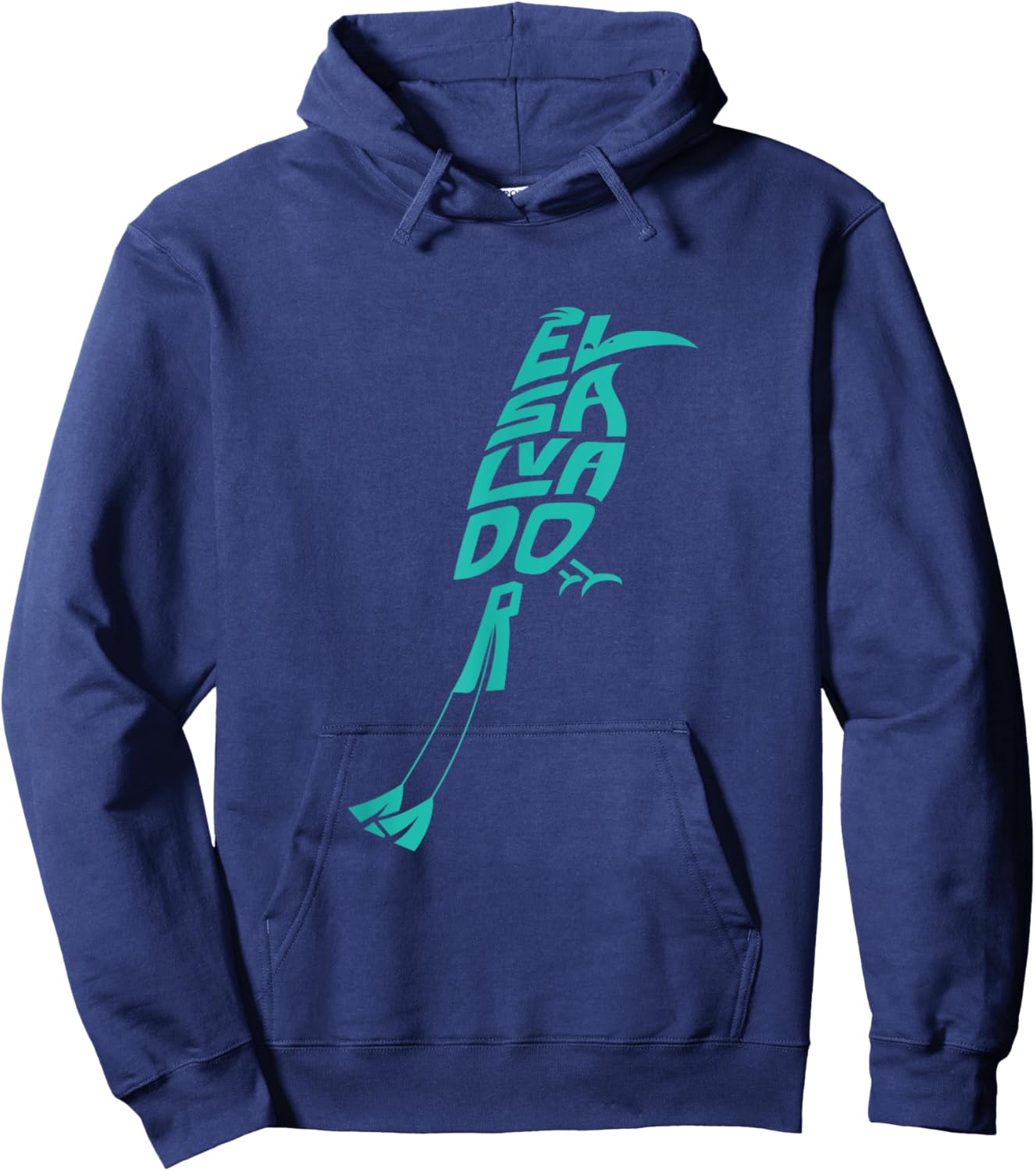 El Salvador Motmot Bird Word Art - Funny Animal Hoodie - Hoodie | Navy