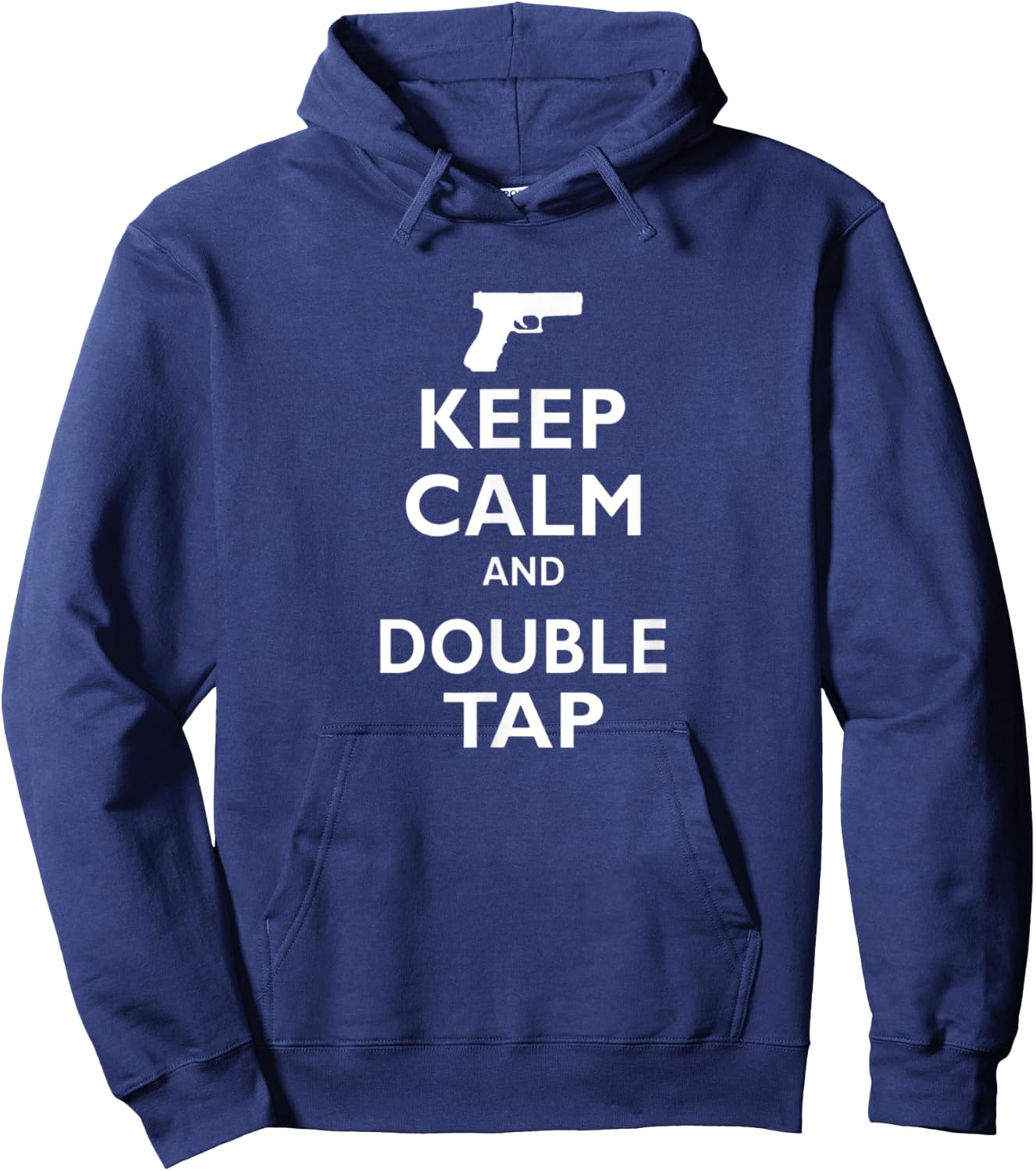 Keep Calm And Double Tap Hoodie - Hoodie | Navy