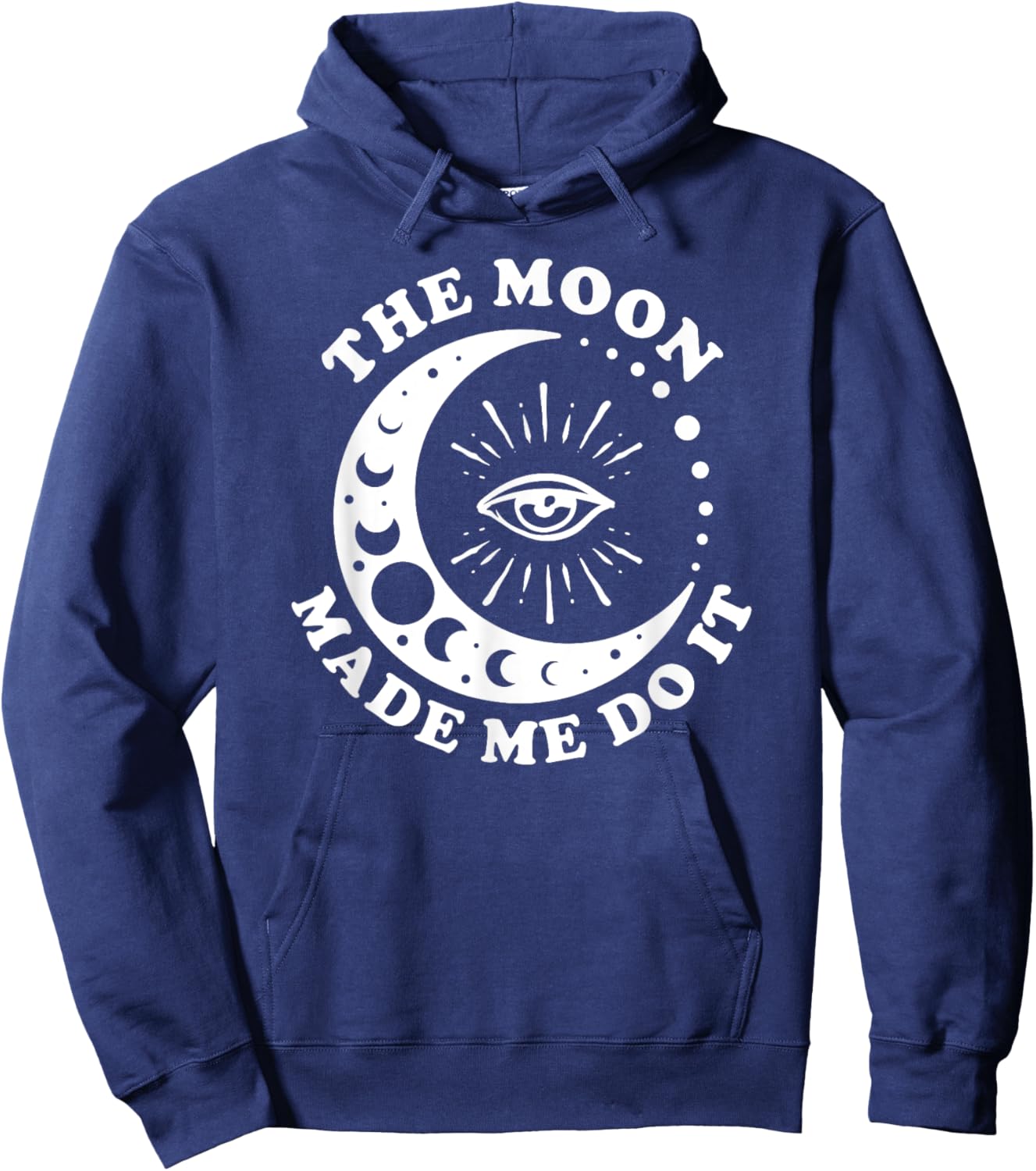 The Moon Made Me Do It Celstial Hoodie - Hoodie | Navy