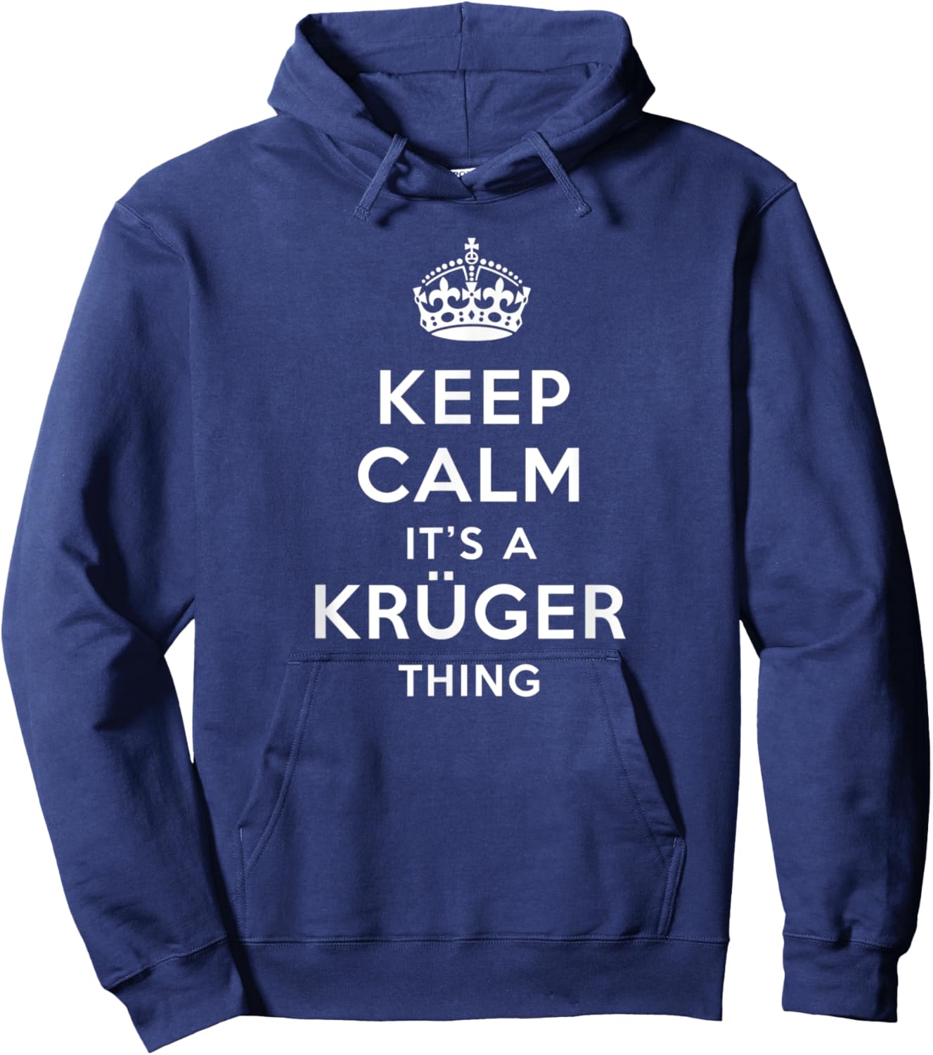 Keep calm it’s a Krüger thing · Familien Hoodie - Hoodie | Navy