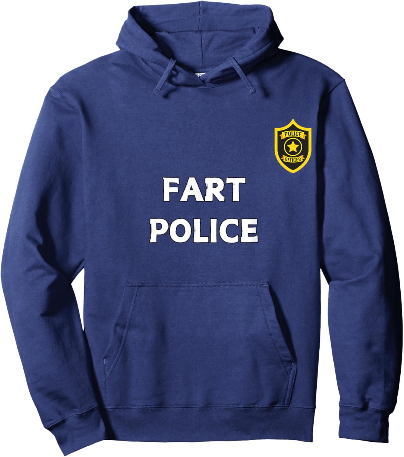 Fun Graphic-Fart Police Hoodie - Hoodie | Navy
