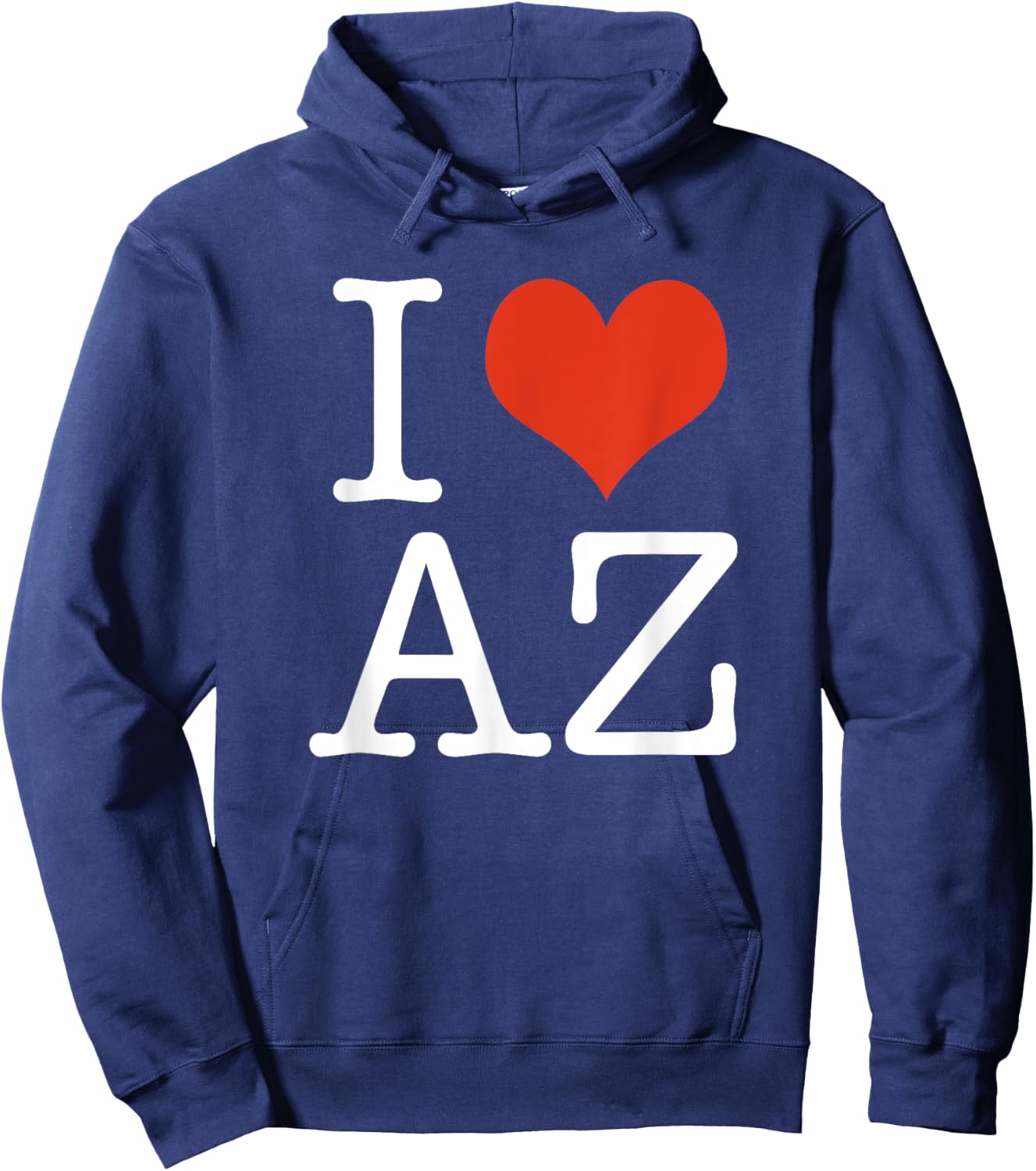I Love AZ Arizona USA American Hoodie - Hoodie | Navy