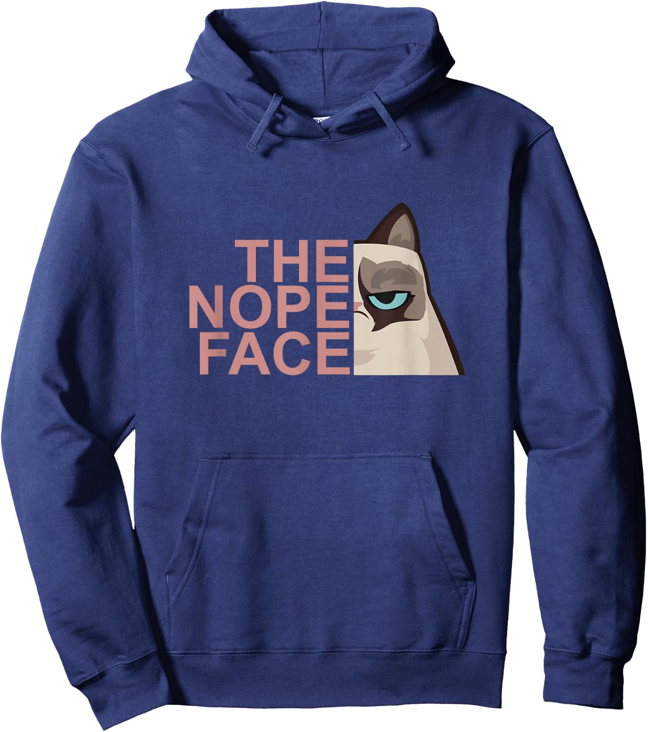 The Nope Face Cute Funny Hoodie - Hoodie | Navy