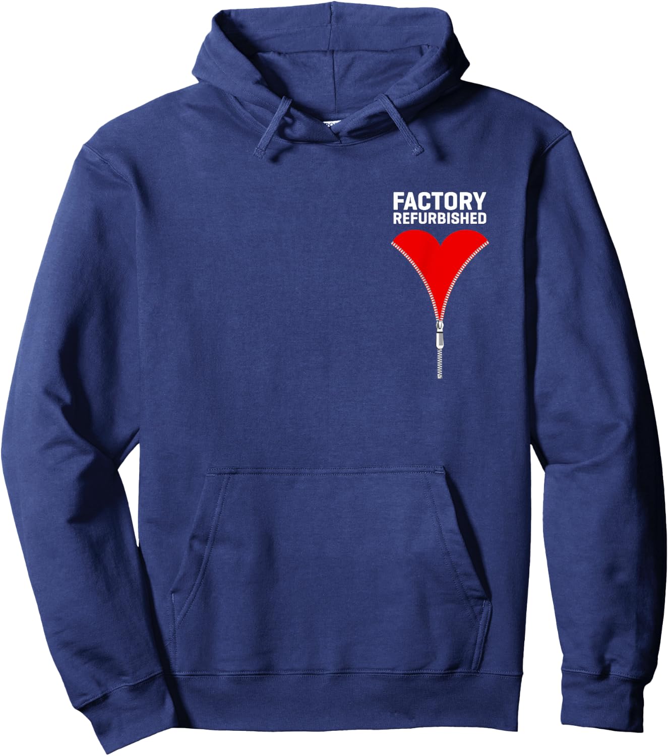 Factory Refurbished Heart Surgery Zipper Club Hoodie - Hoodie | Navy