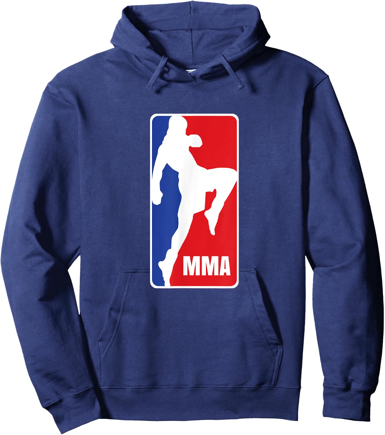 MMA Mixed Martial Arts Retro Fighting Fan Logo Hoodie - Hoodie | Navy