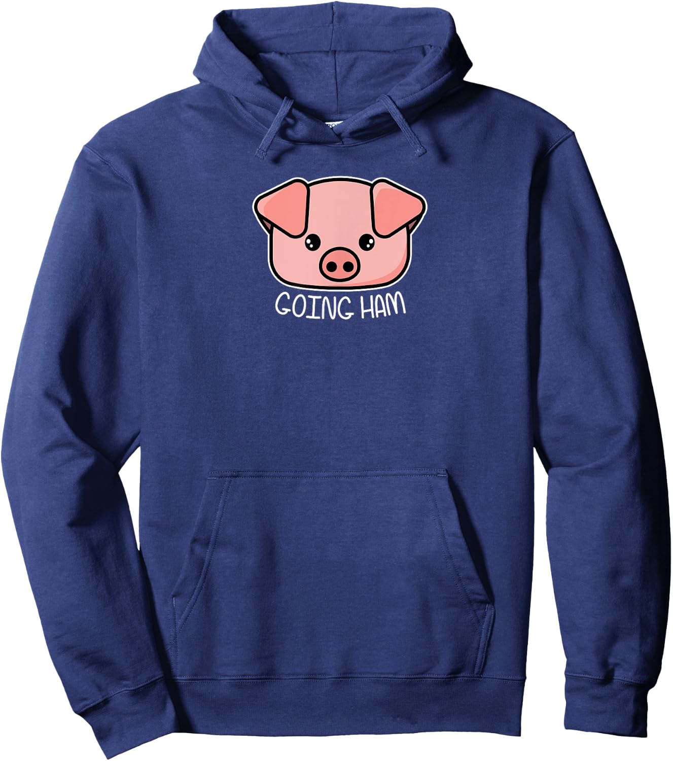 Going Ham - Funny Gamer and BBQ Chef Pig Gift Hoodie - Hoodie | Navy
