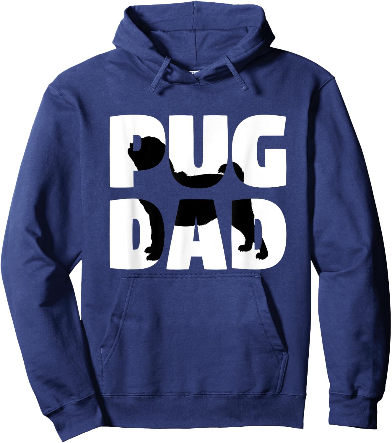 Pug Dad Pug Gift Father Dog Dad Women Hoodie - Hoodie | Navy
