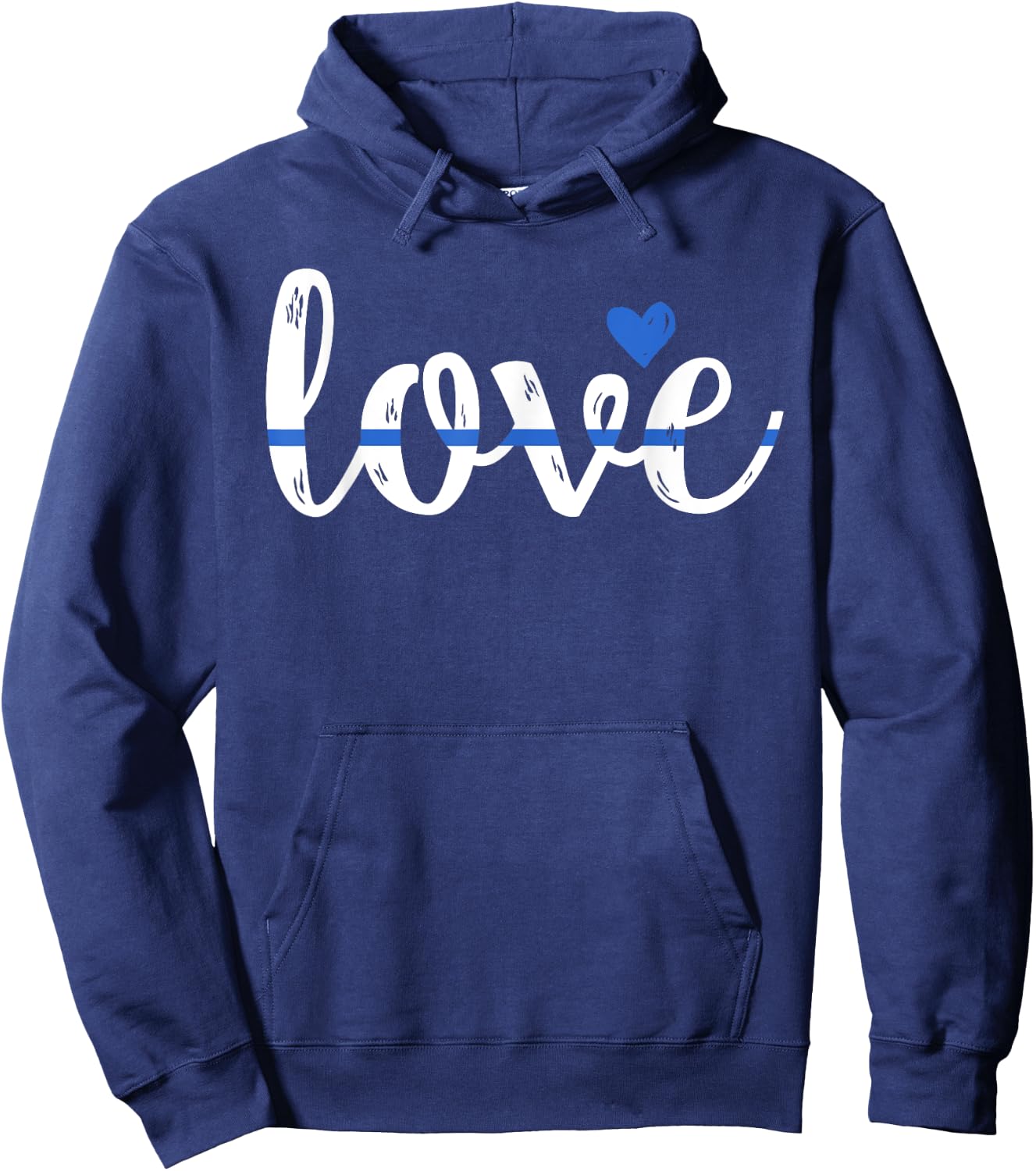 Cute Love Design - Police Wife or Girlfriend Hoodie - Hoodie | Navy
