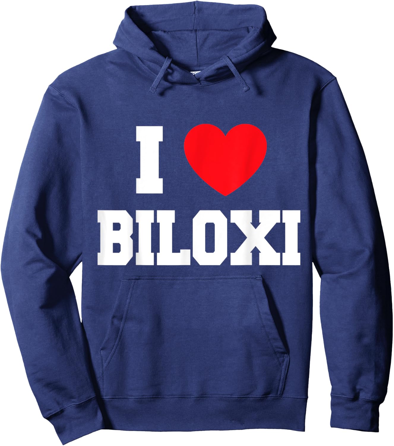 I Love Biloxi Hoodie - Hoodie | Navy