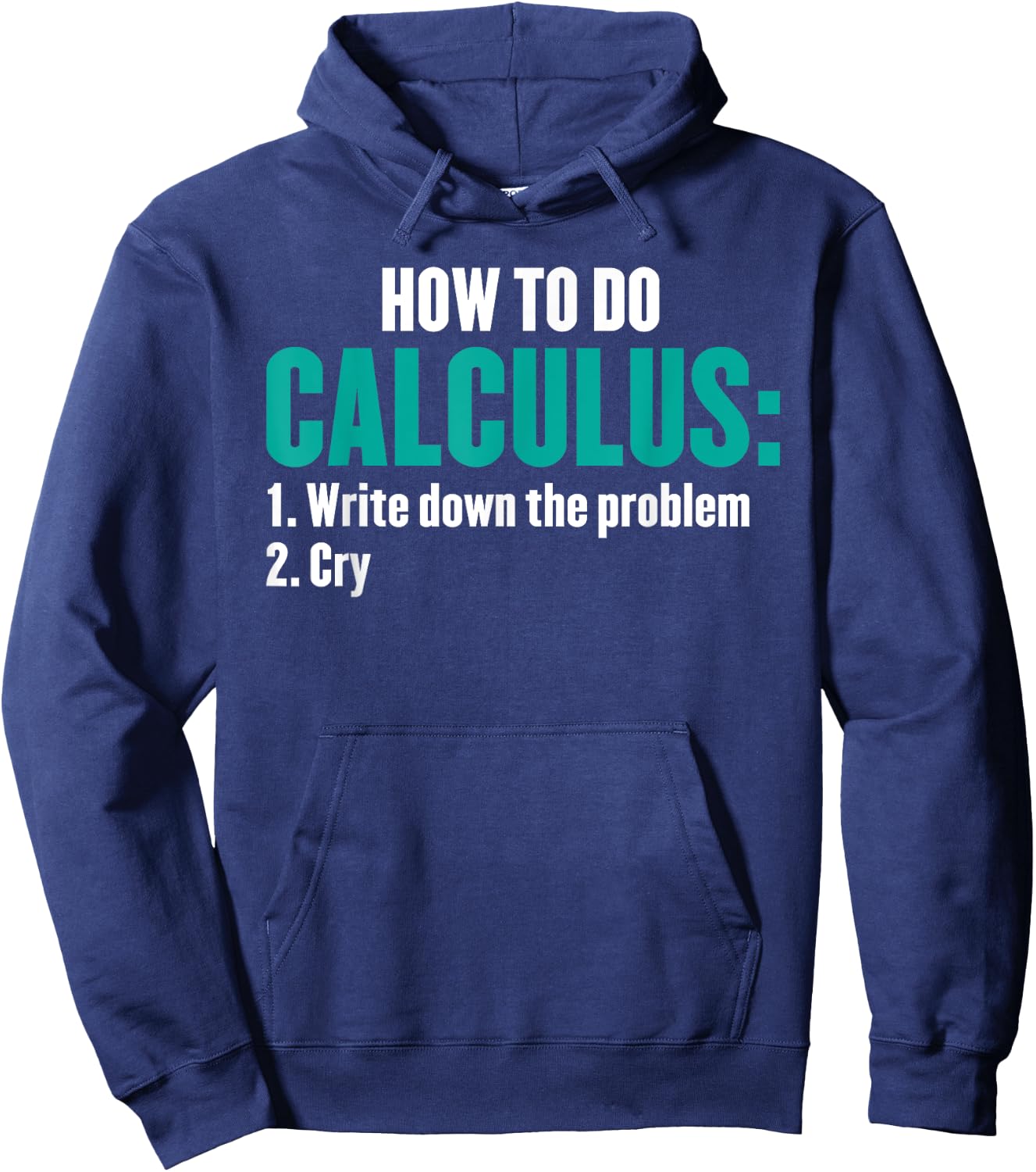 Funny Math How To Do Calculus Funny Algebra Hoodie - Hoodie | Navy