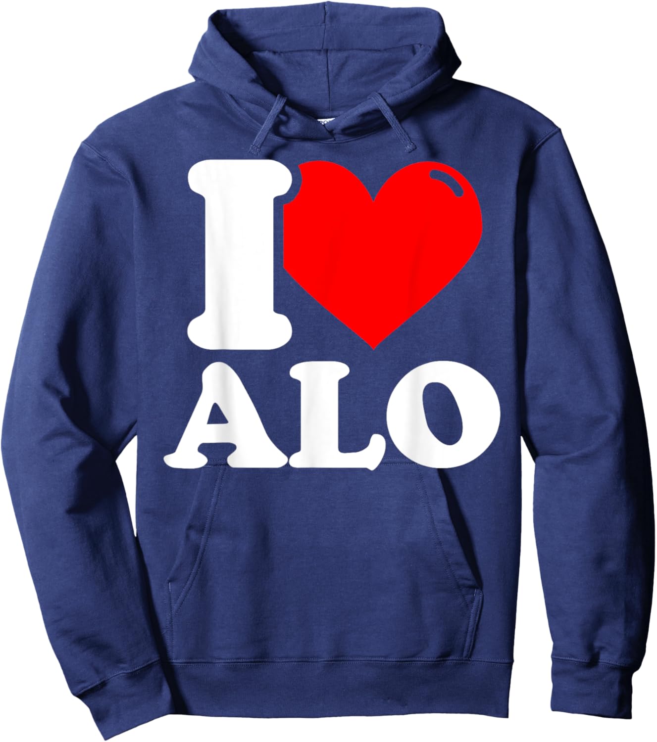 I love alo given name Hoodie - Hoodie | Navy