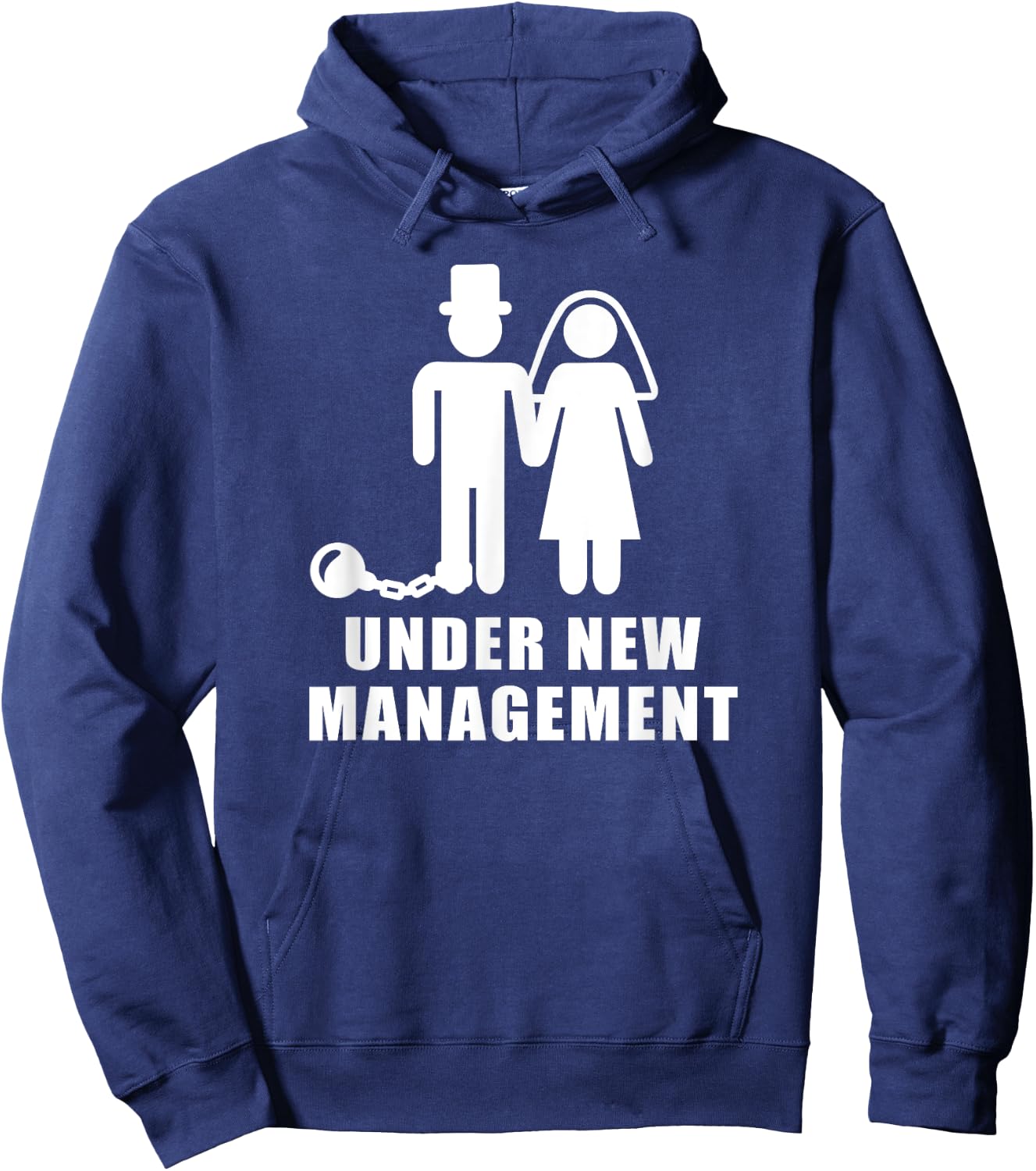 Under new management wedding bachelor party Hoodie - Hoodie | Navy