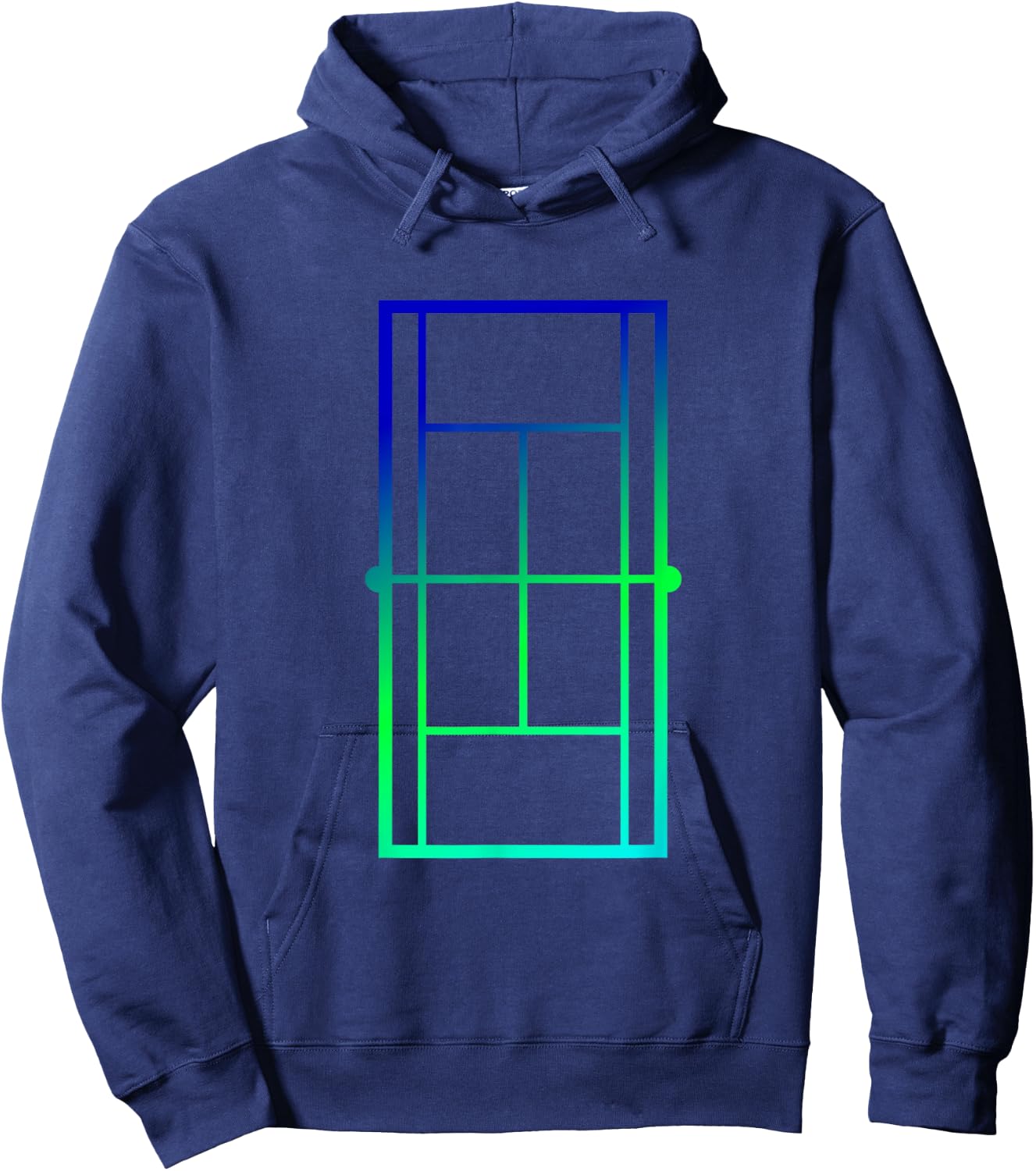 Tennis Court, Tennis Lines Court, Tennis Hoodie - Hoodie | Navy