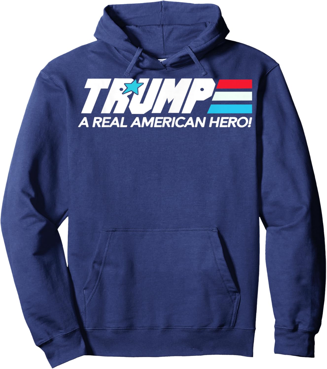 Trump A Real American Hero Women Men Hoodie - Hoodie | Navy