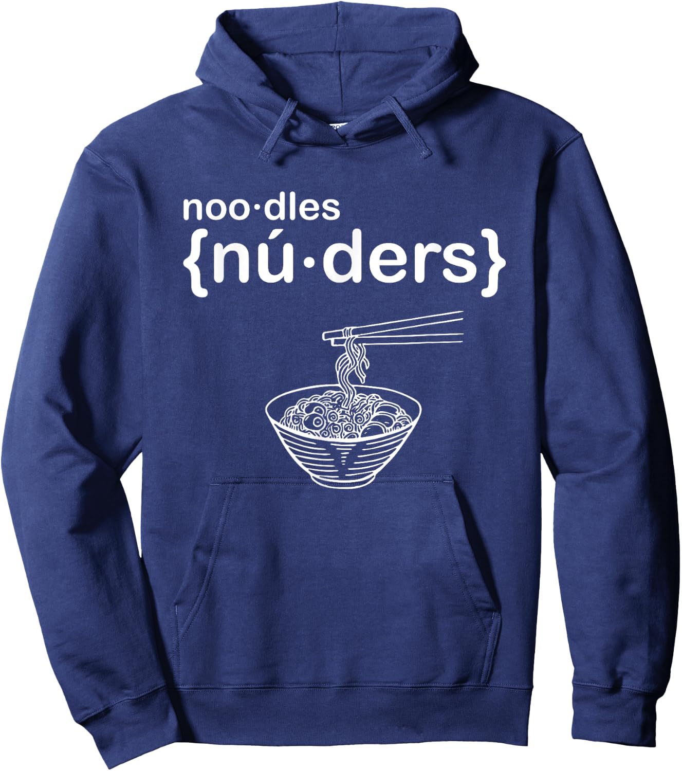 Nuders - Noodle - Funny Ramen Hoodie - Hoodie | Navy