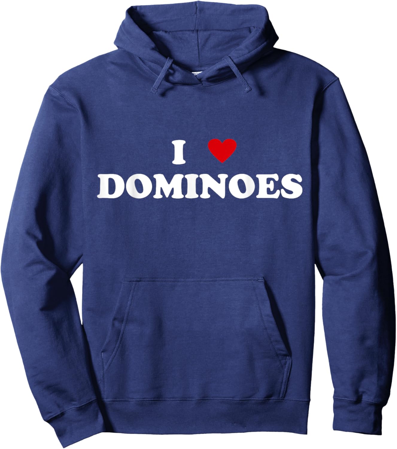 I Heart Domino Player - I Love Dominoes Hoodie - Hoodie | Navy