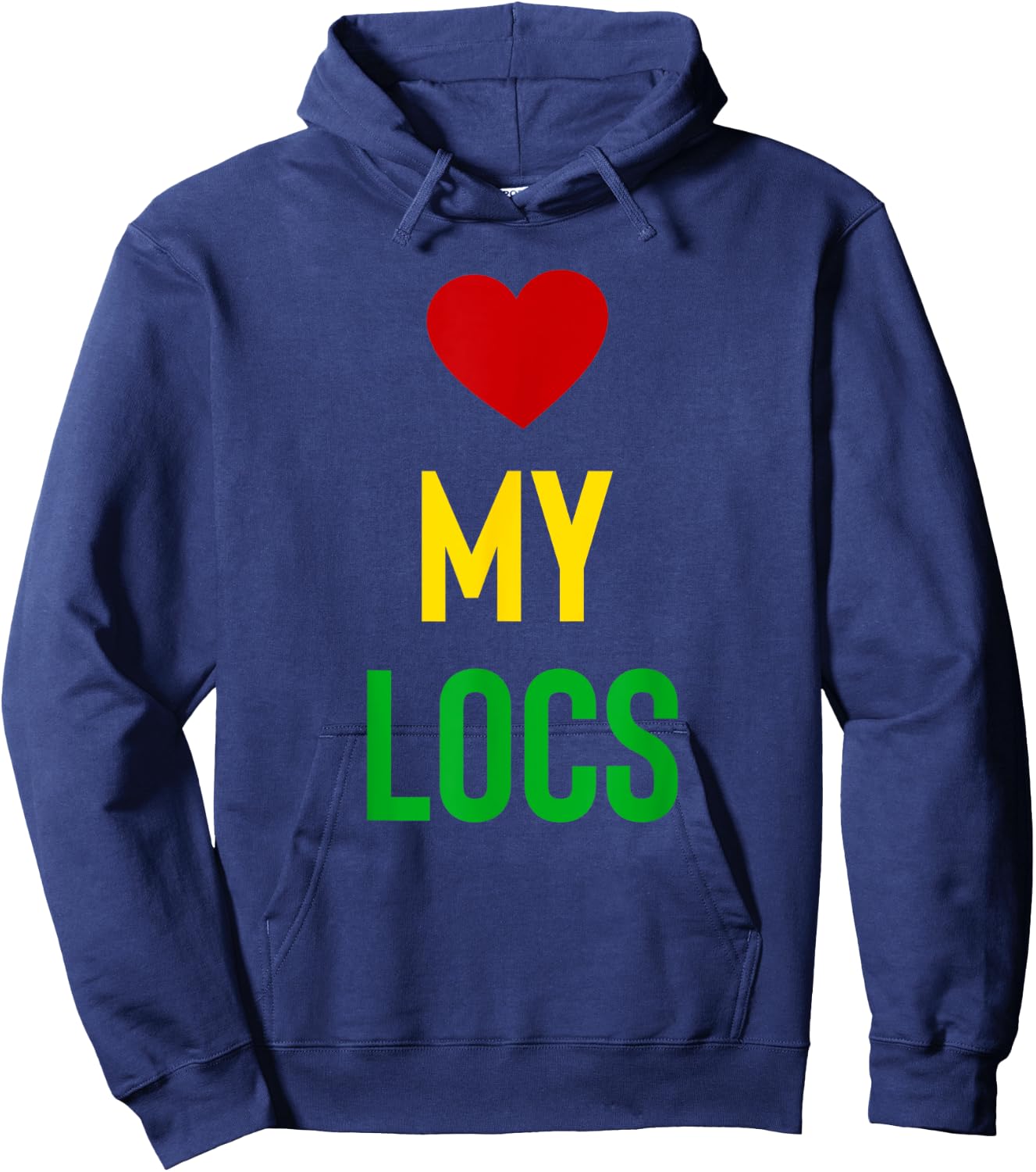 Love My Locs Natural Hair Hoodie - Hoodie | Navy